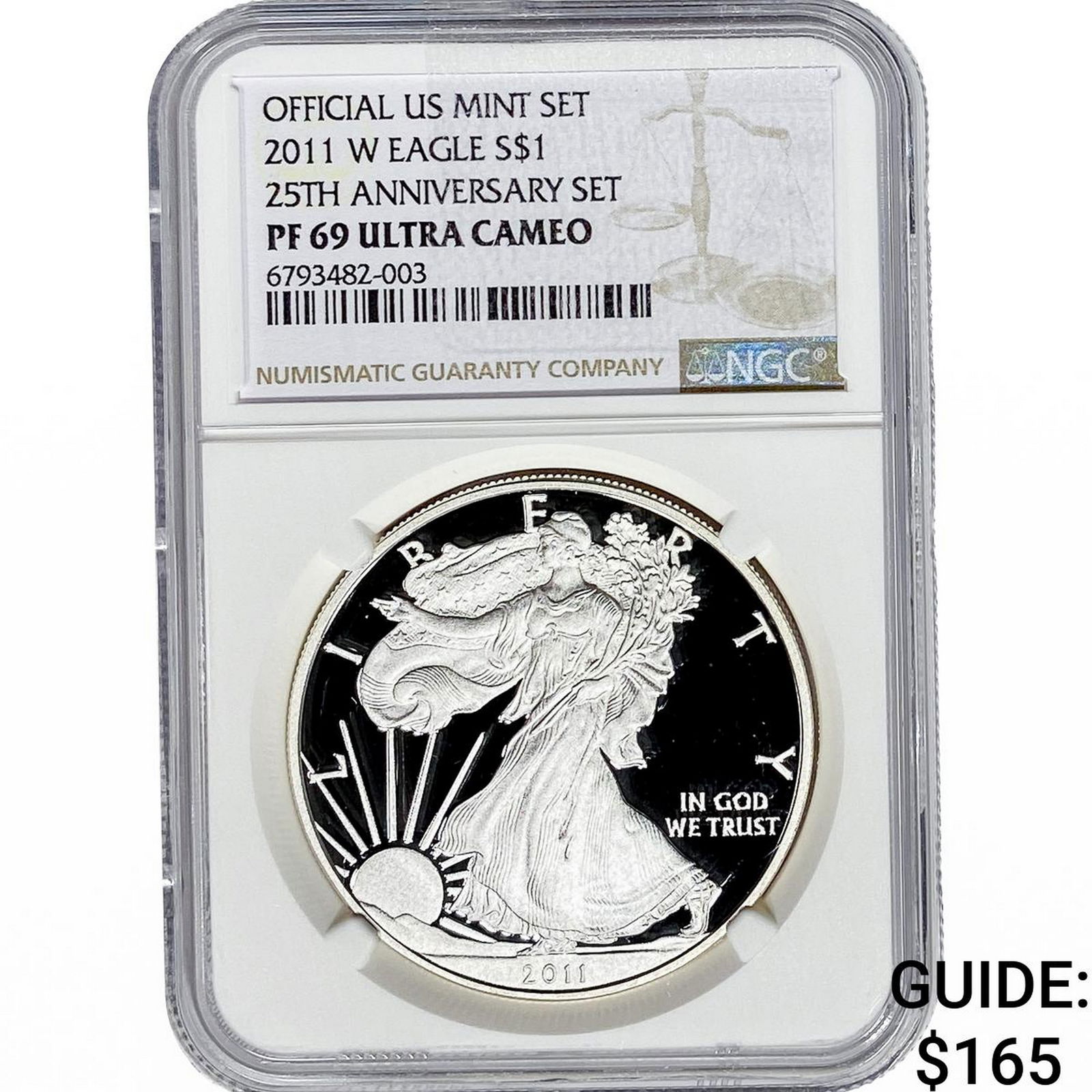 2011-W Silver Eagle NGC PF69 UC 25th Anniversary (1 of 2)