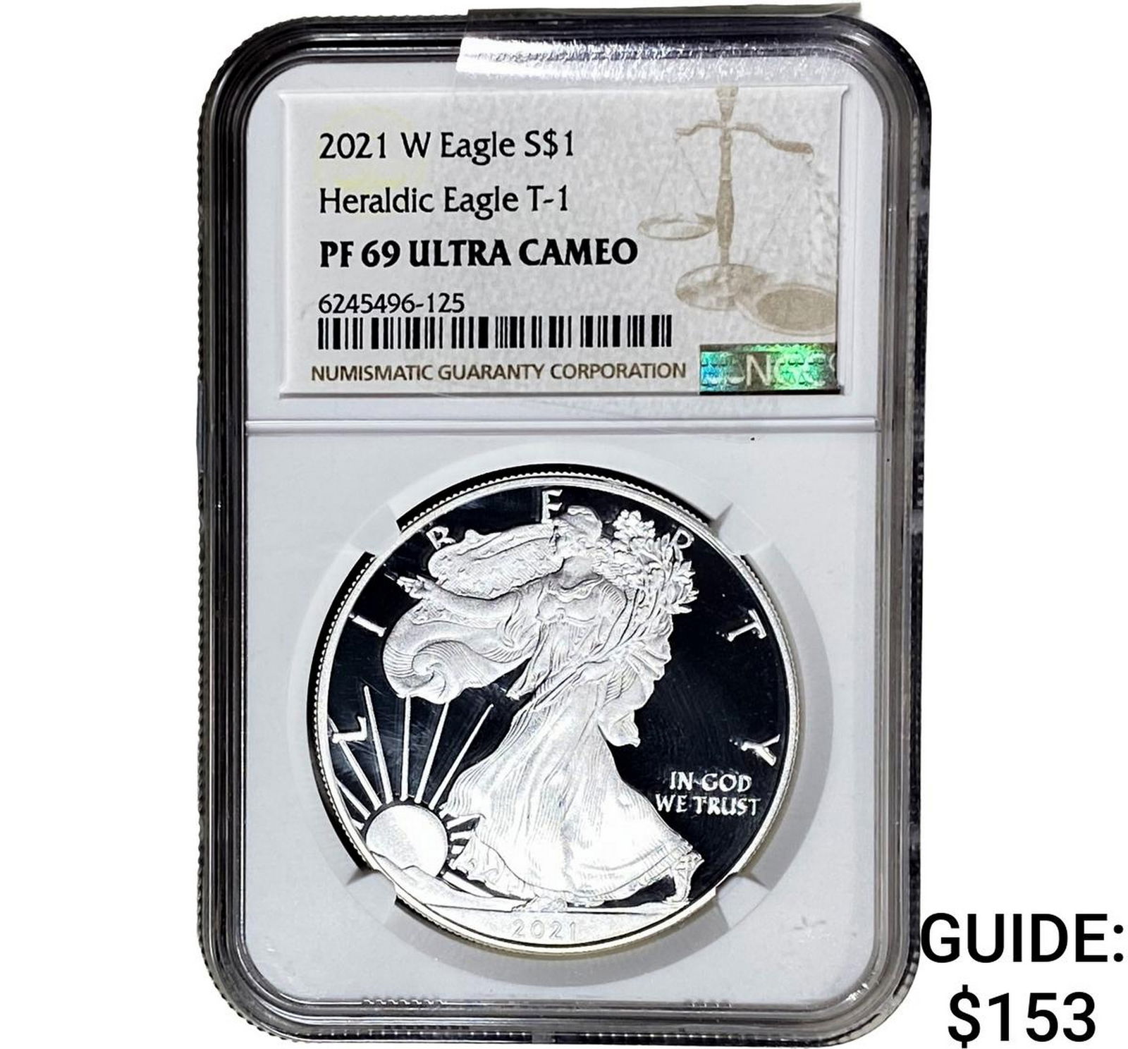 2021-W Silver Eagle NGC PF69 UC Heraldic Eagle T-1 (1 of 2)