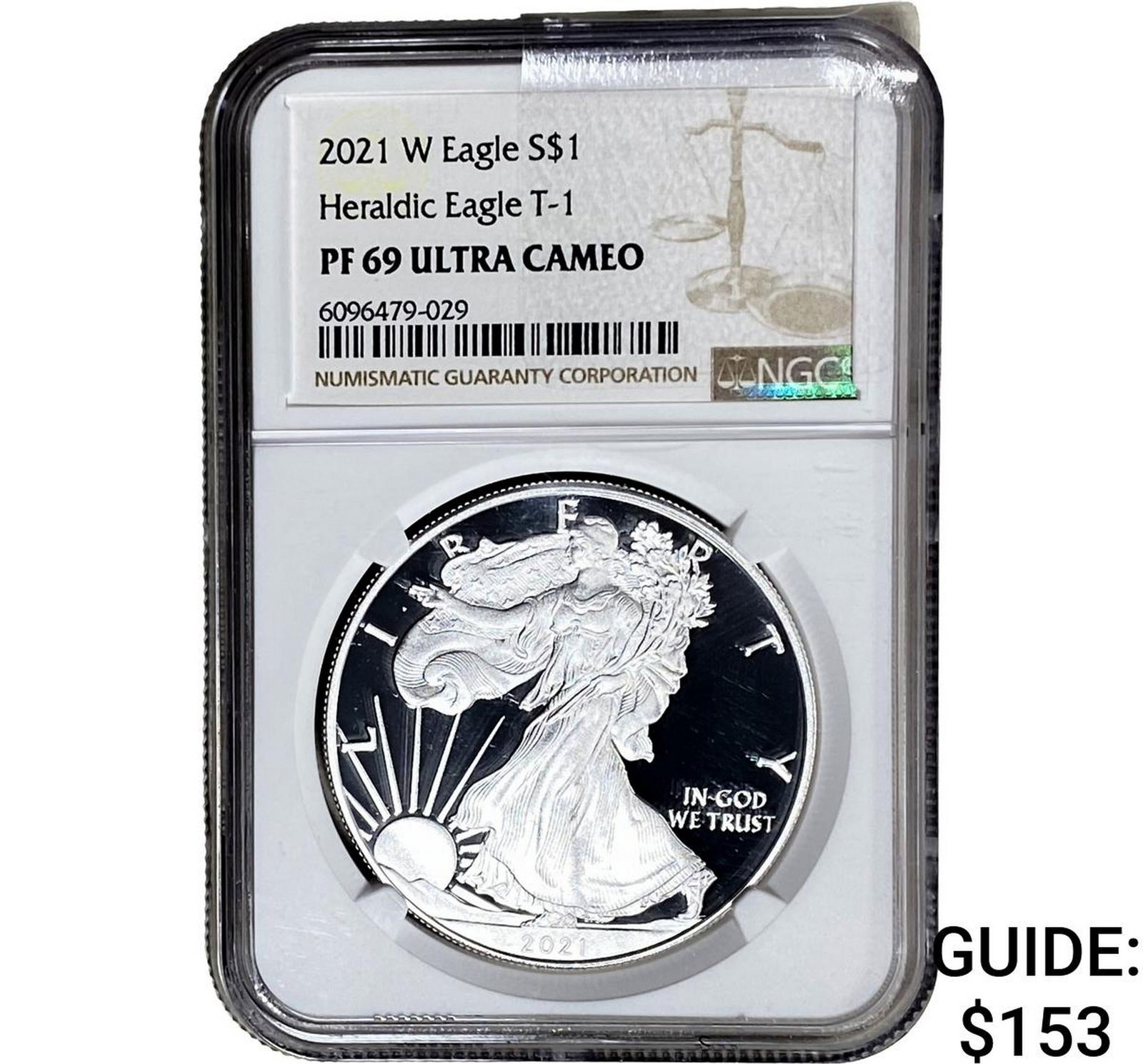 2021-W Silver Eagle NGC PF69 UC Heraldic Eagle T-1 (1 of 2)