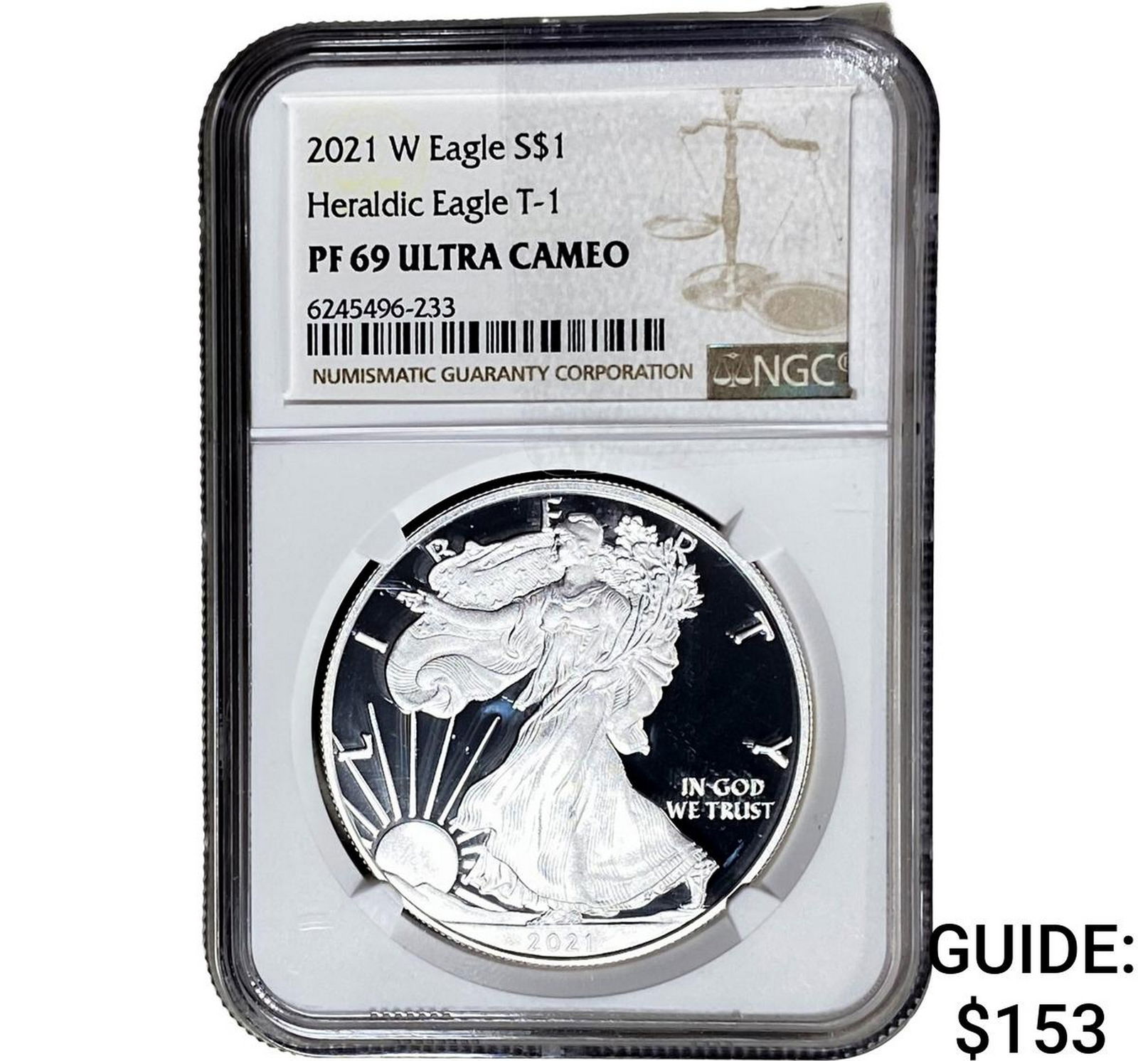2021-W Silver Eagle NGC PF69 UC Heraldic Eagle T-1 (1 of 2)
