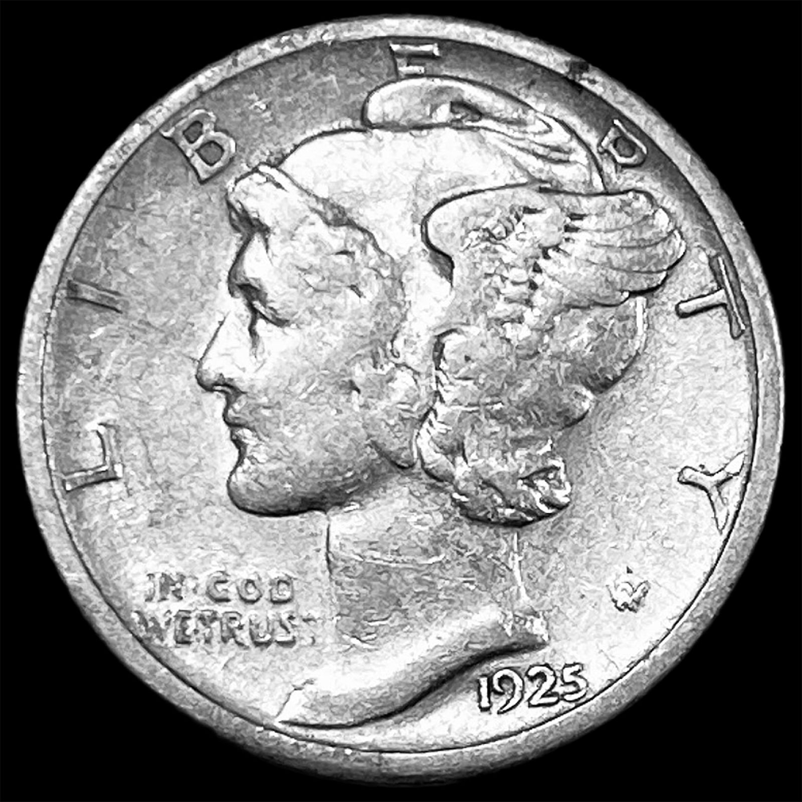 1925-S Mercury Dime CLOSE UNC (1 of 2)