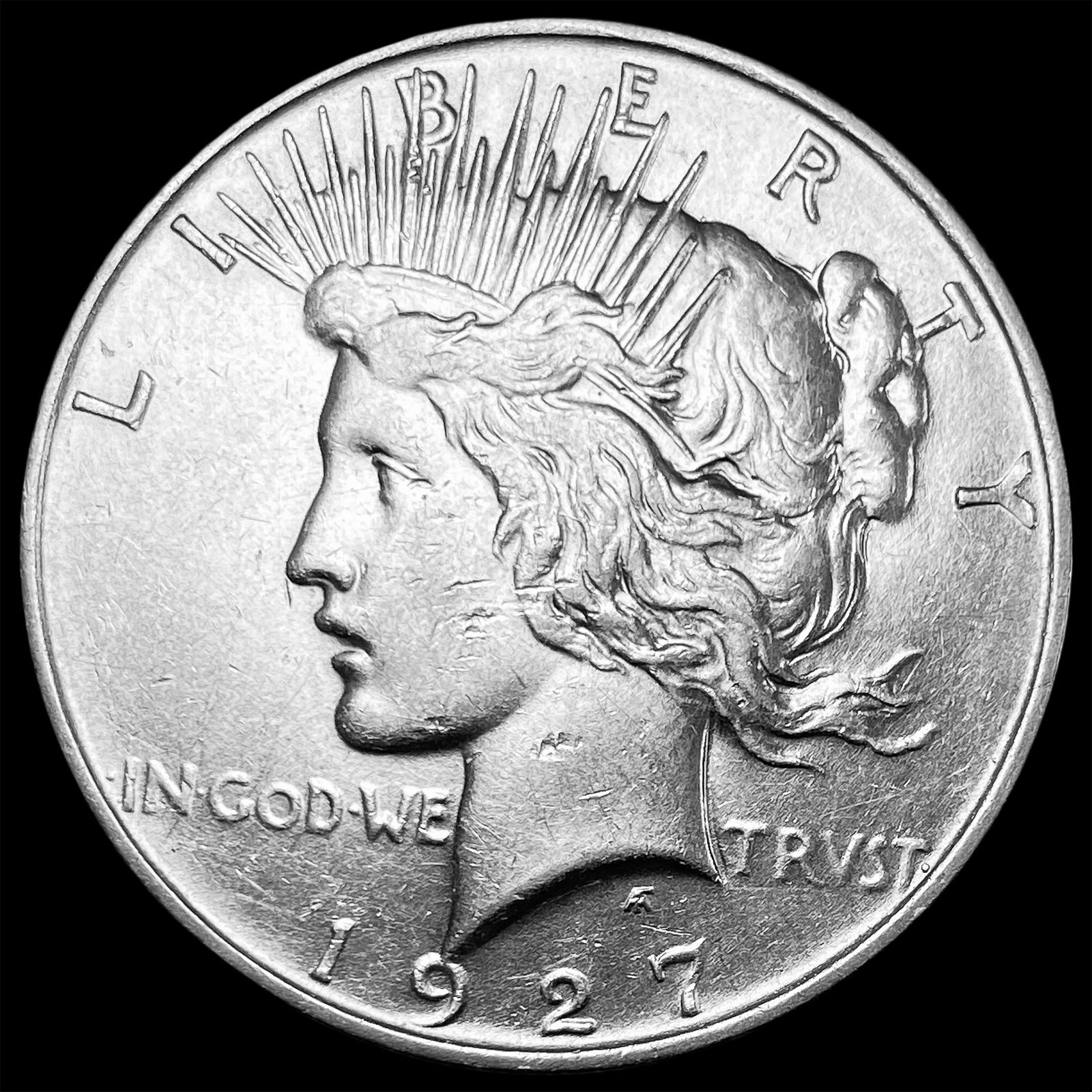 1927-D Silver Peace Dollar CHOICE AU (1 of 2)