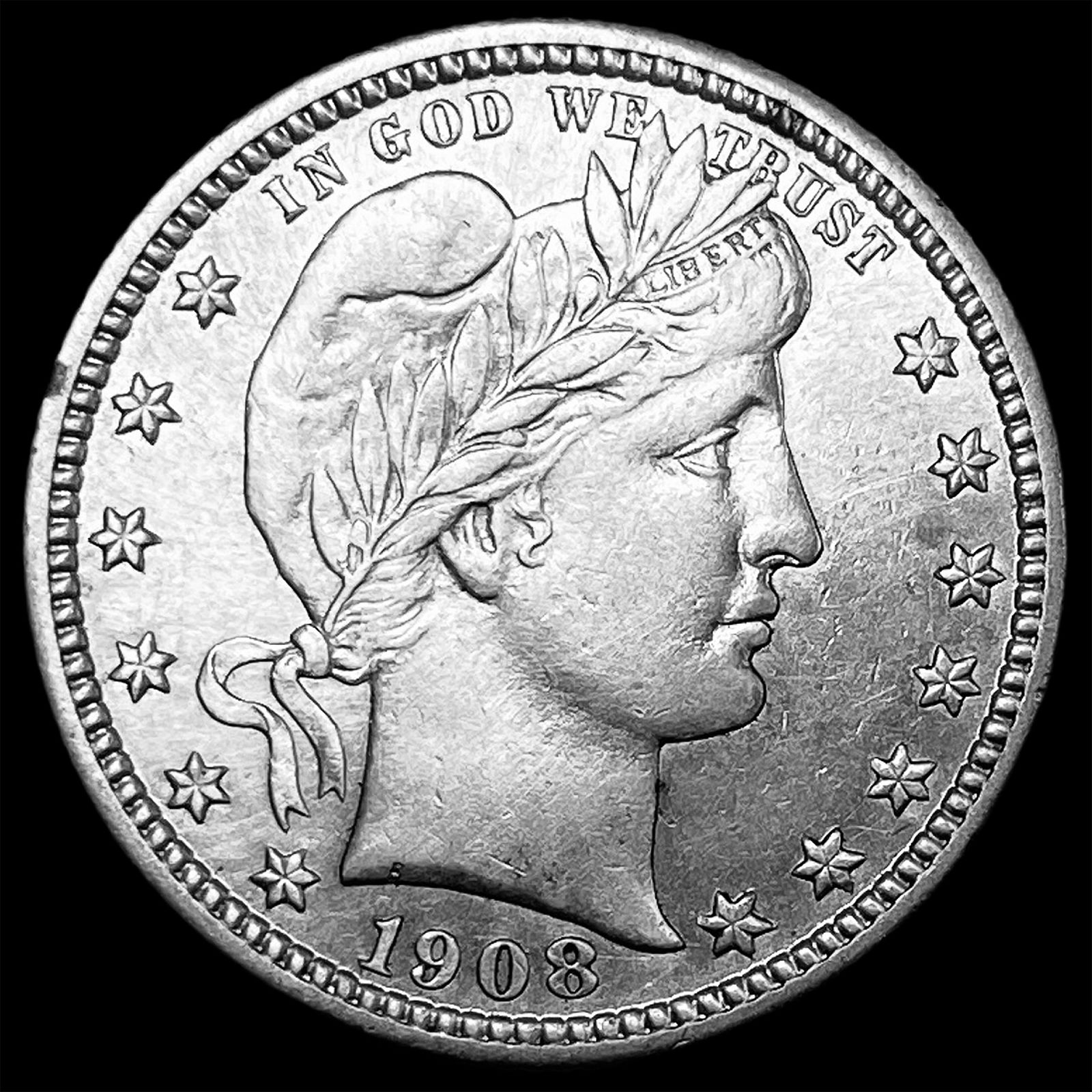 1908-D Silver Barber Quarter HIGH GRADE (1 of 2)