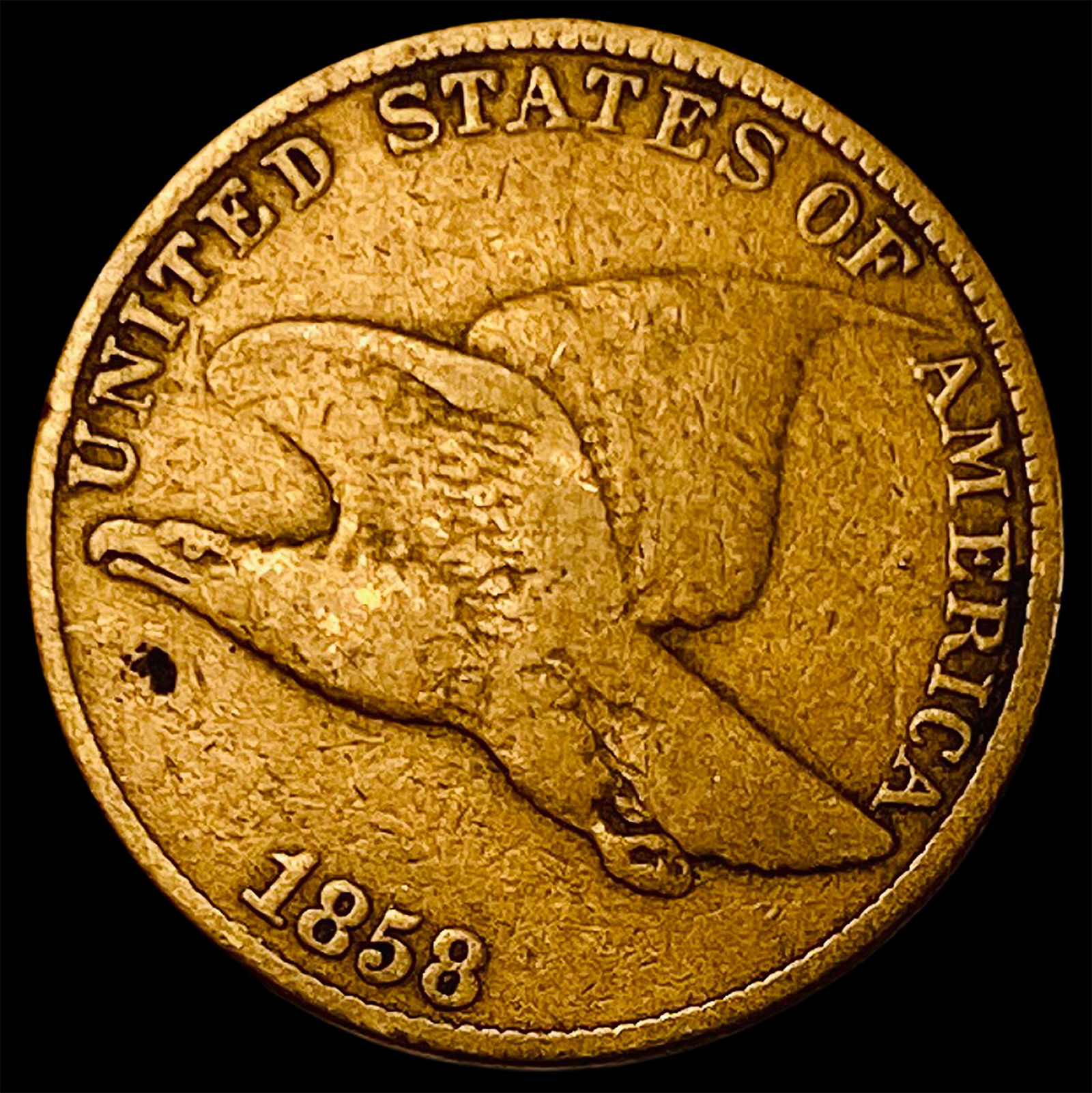 1858 Flying Eagle Cent NICELY CIRCULATED (1 of 2)