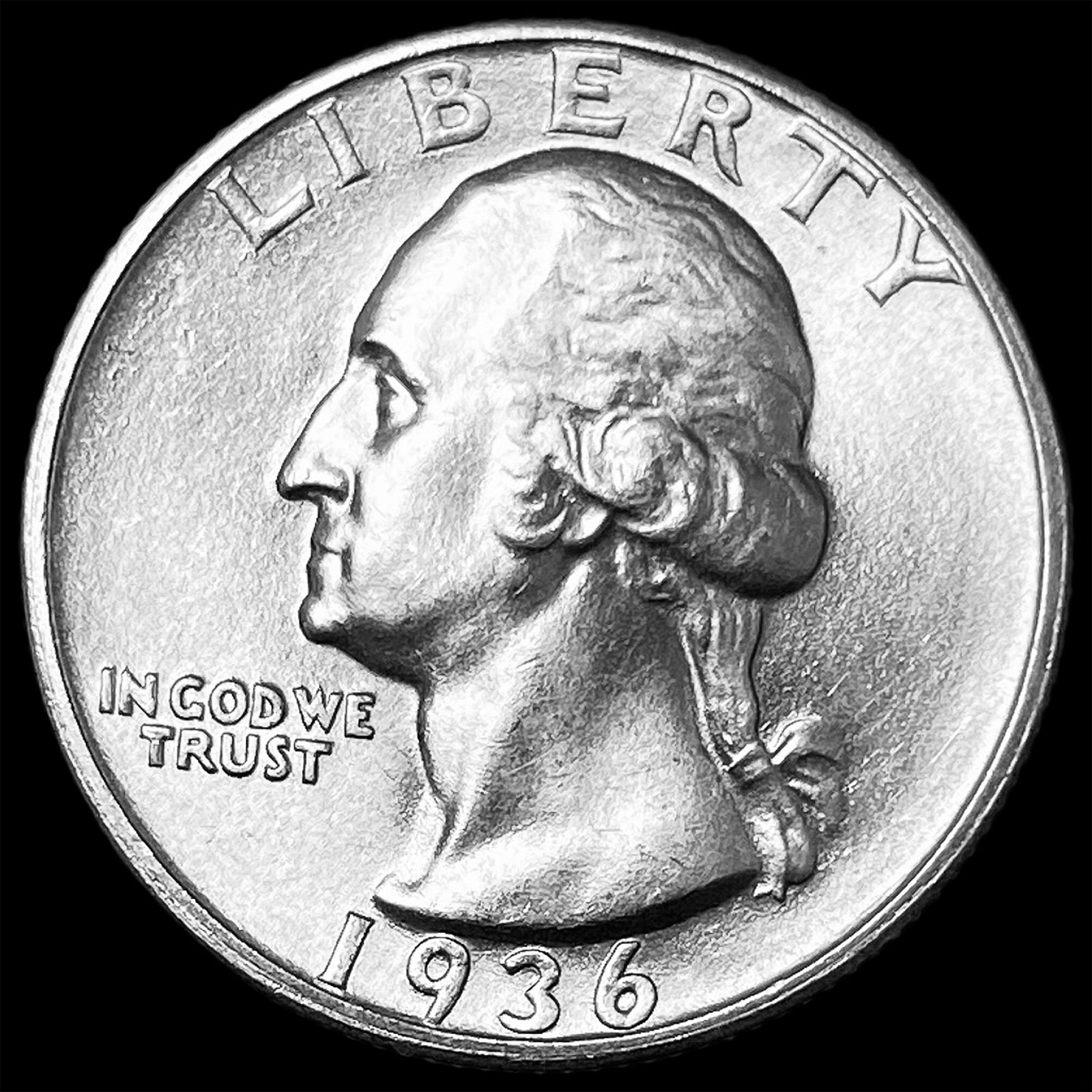 1936 Silver Washington Quarter SUPERB GEM BU (1 of 2)