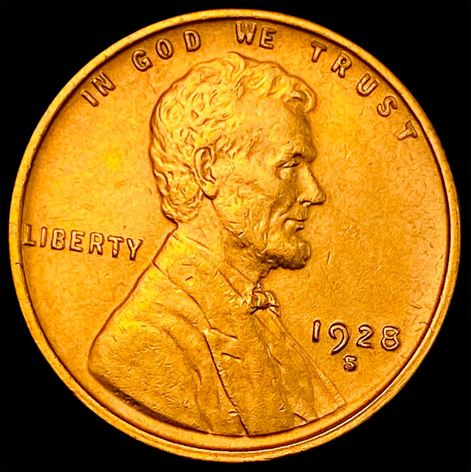 1928-S Red Lincoln Wheat Cent UNCIRCULATED (1 of 2)