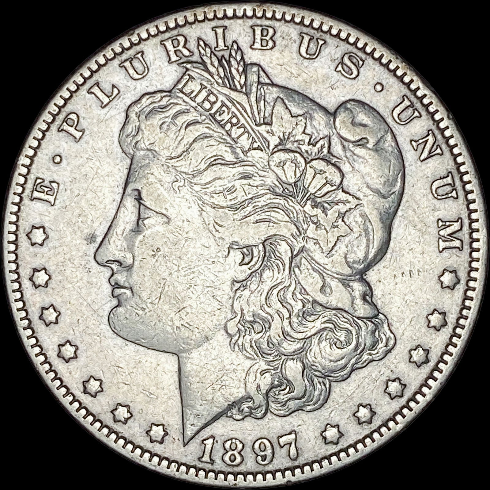 1897-O Silver Morgan Dollar NEARLY UNCIRCULATED (1 of 2)