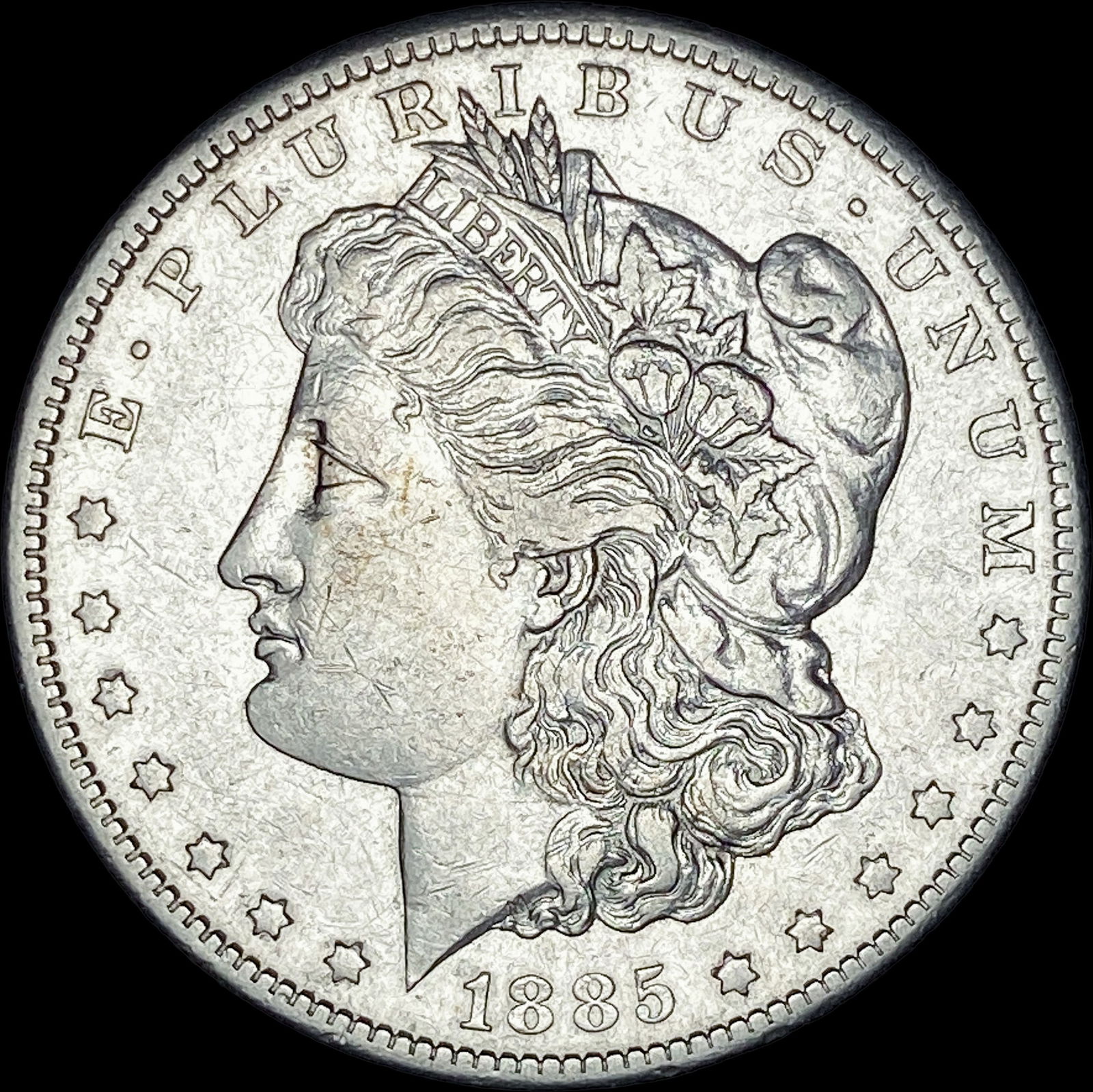 1885-S Silver Morgan Dollar NEARLY UNCIRCULATED (1 of 2)