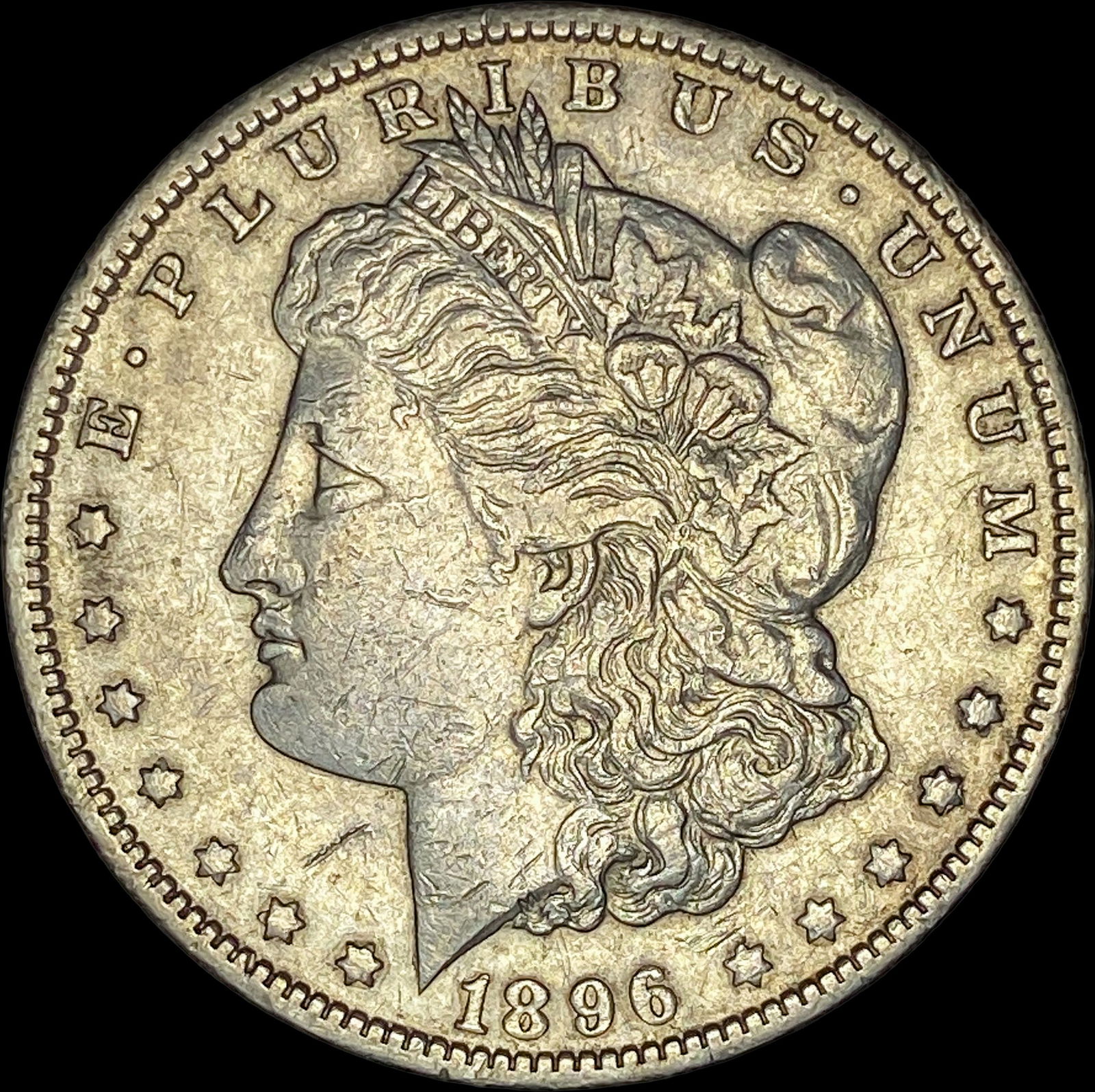 1896-O Morgan Silver Dollar NEARLY UNCIRCULATED (1 of 2)