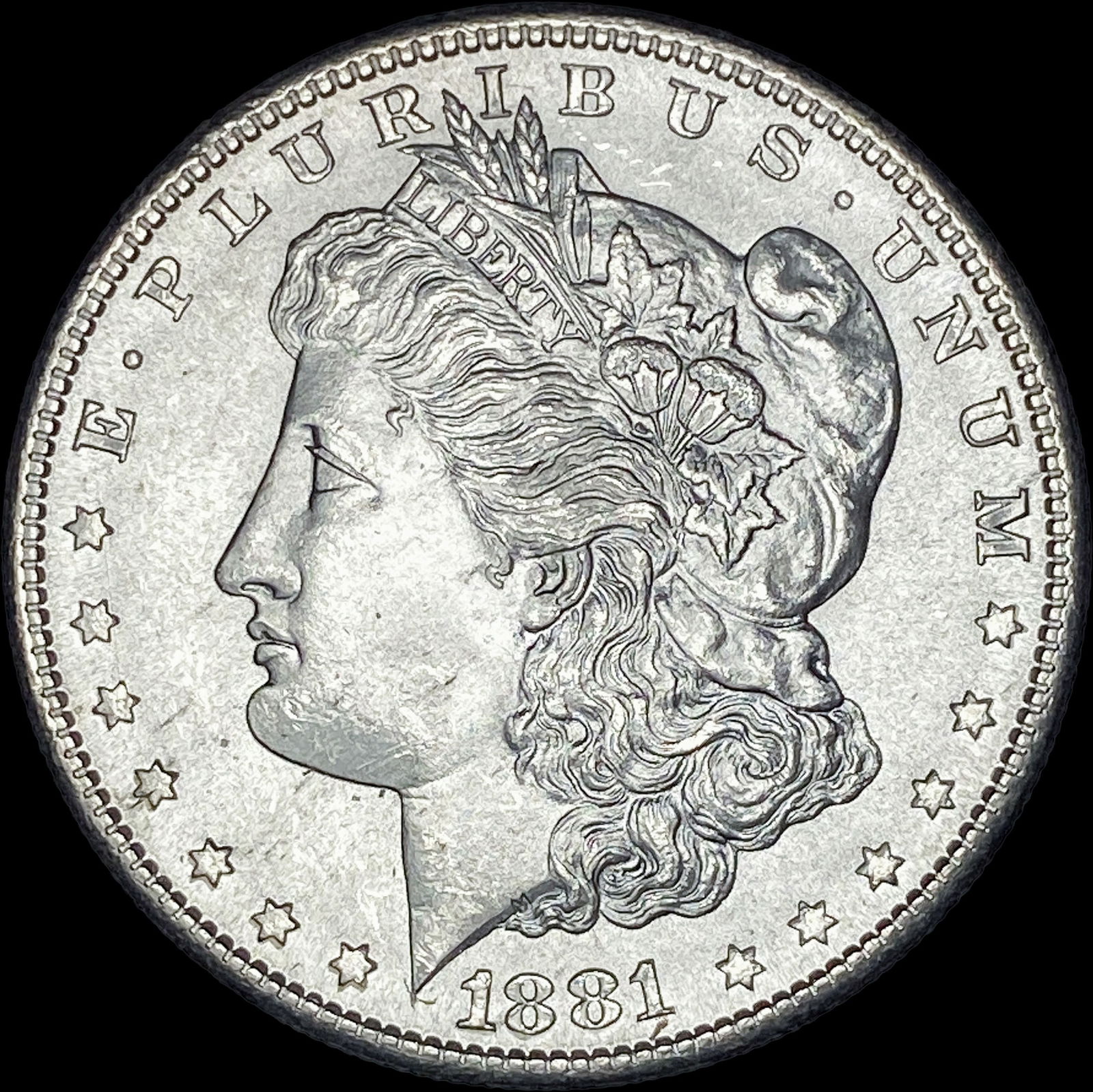 1881-S Silver Morgan Dollar CHOICE BU (1 of 2)