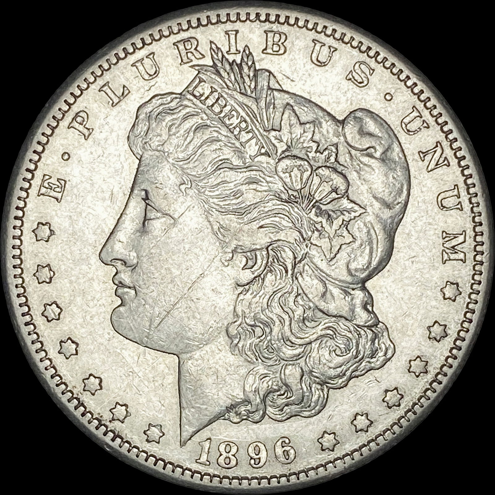1896-S Silver Morgan Dollar CLOSELY UNCIRCULATED (1 of 2)