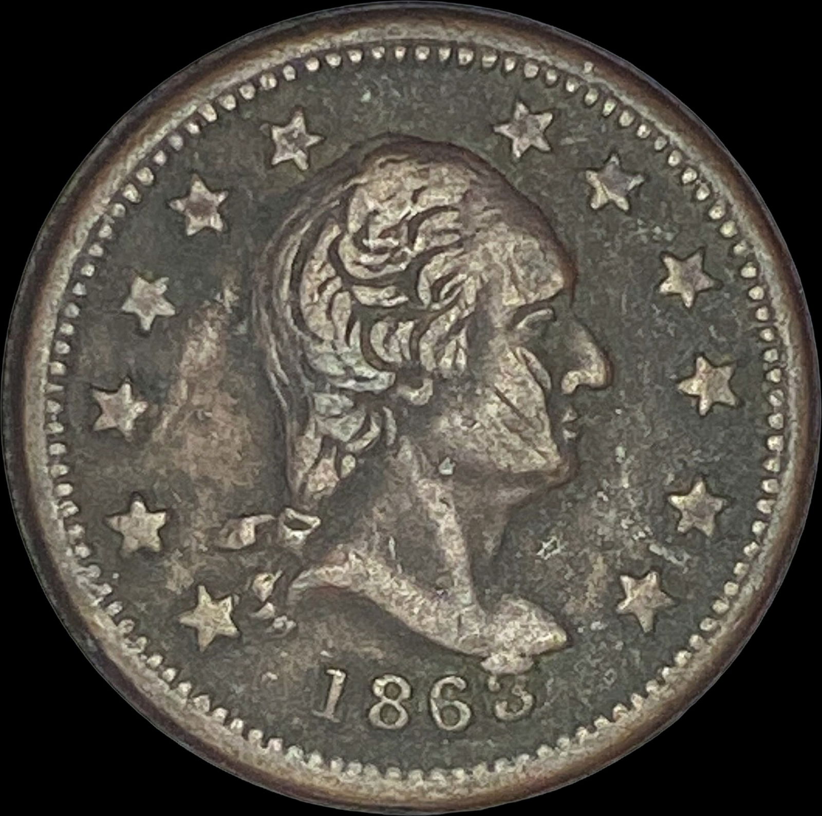 1863 Civil War Token-New York NEARLY UNCIRCULATED (1 of 2)