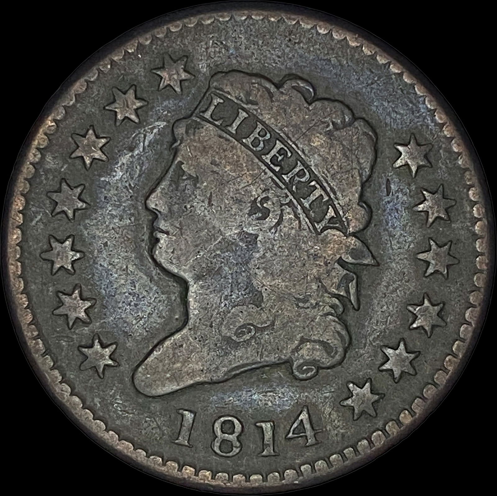 1814 Classic Head Large Cent NICELY CIRCULATED (1 of 2)