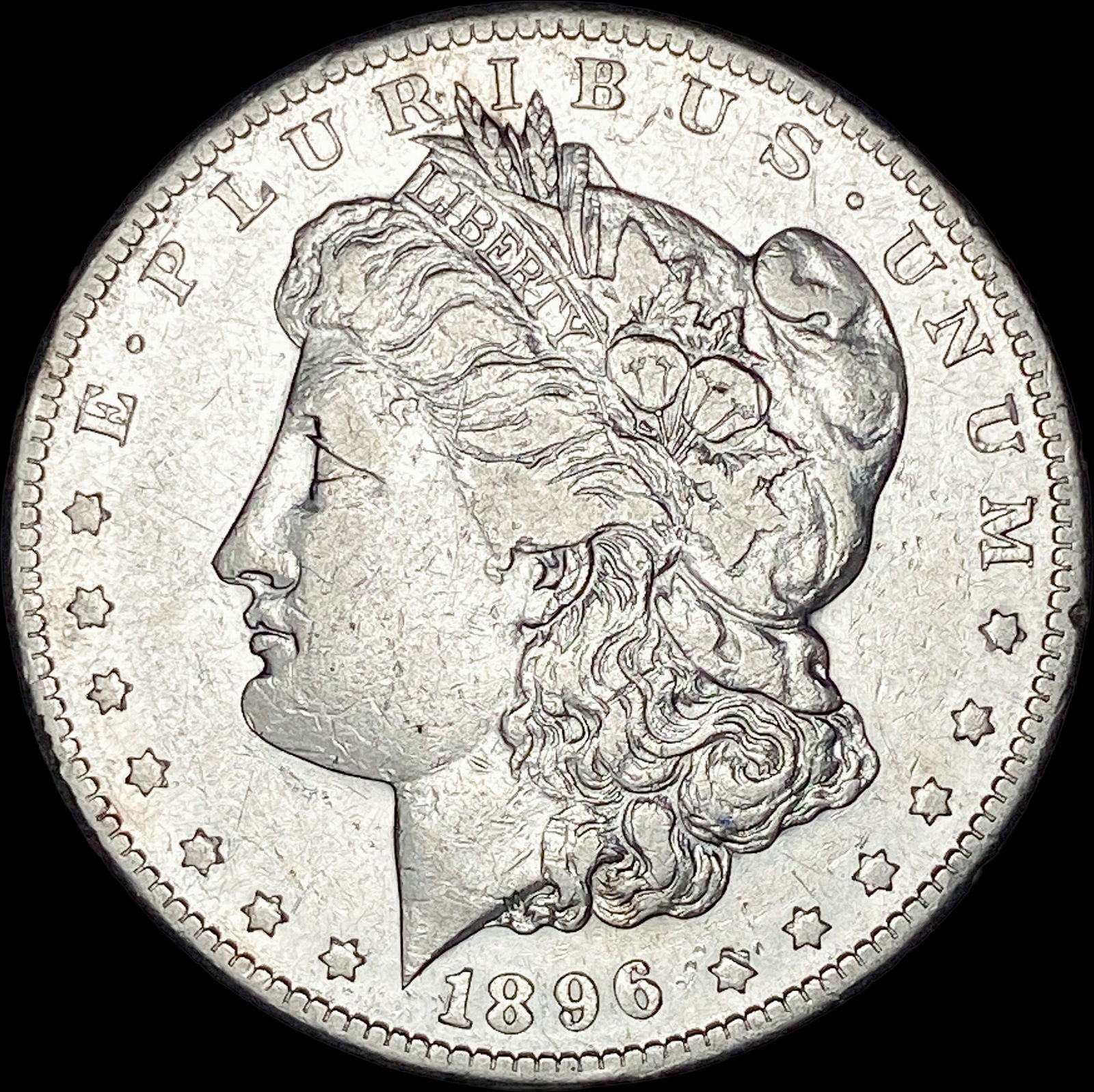 1896-S Silver Morgan Dollar NEARLY UNCIRCULATED (1 of 2)