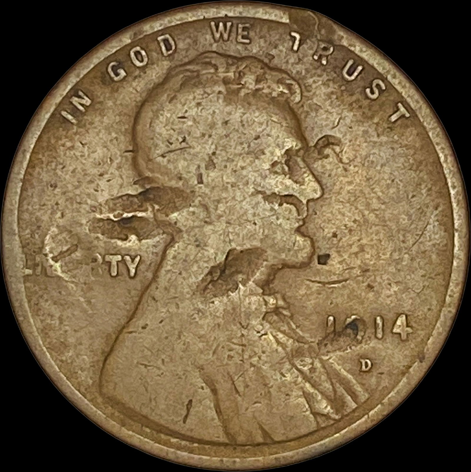 1914-D Lincoln Wheat Cent NICELY CIRCULATED (1 of 2)