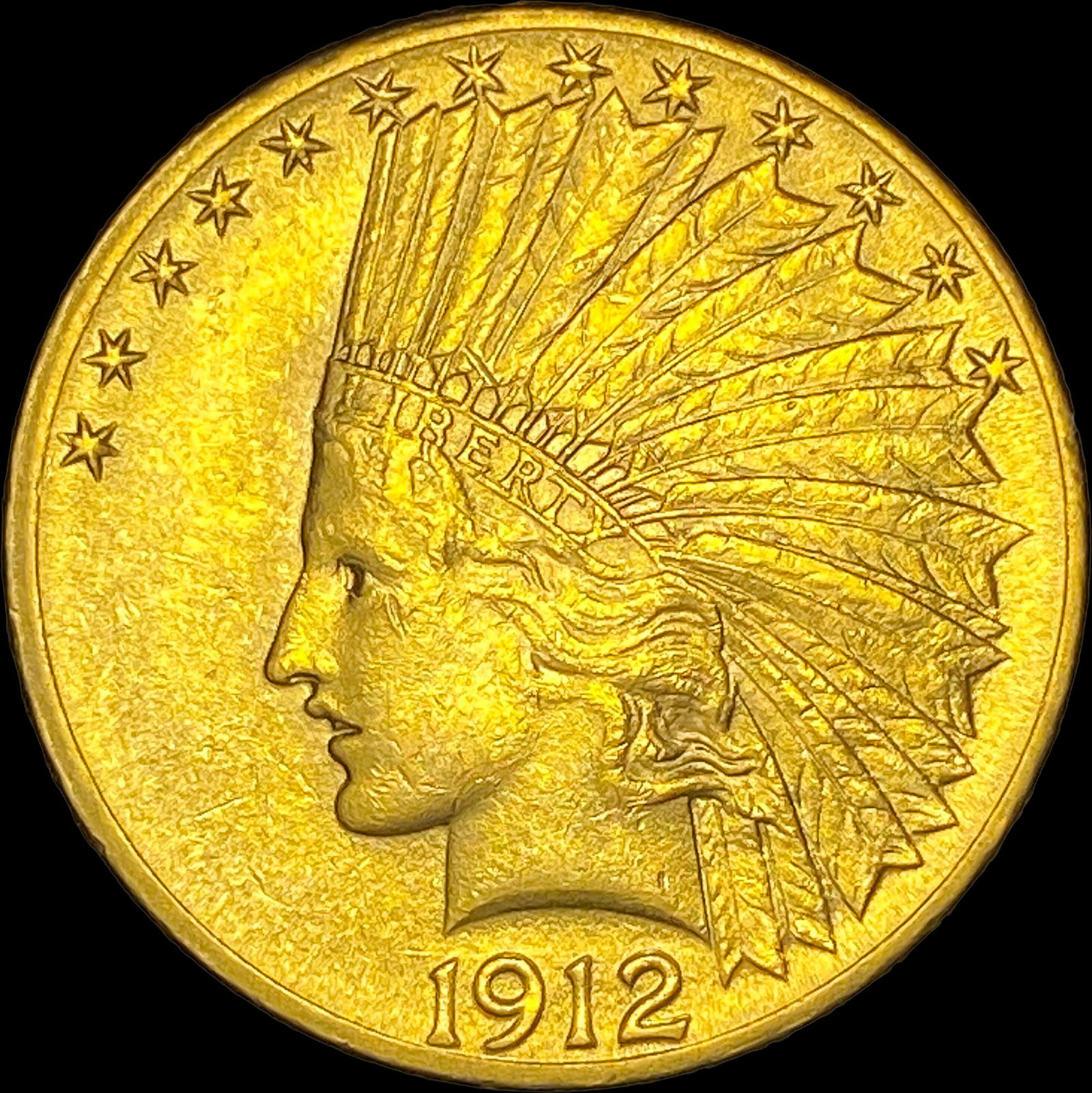1912 Indian Head Eagle $10 Gold Coin UNCIRCULATED (1 of 2)
