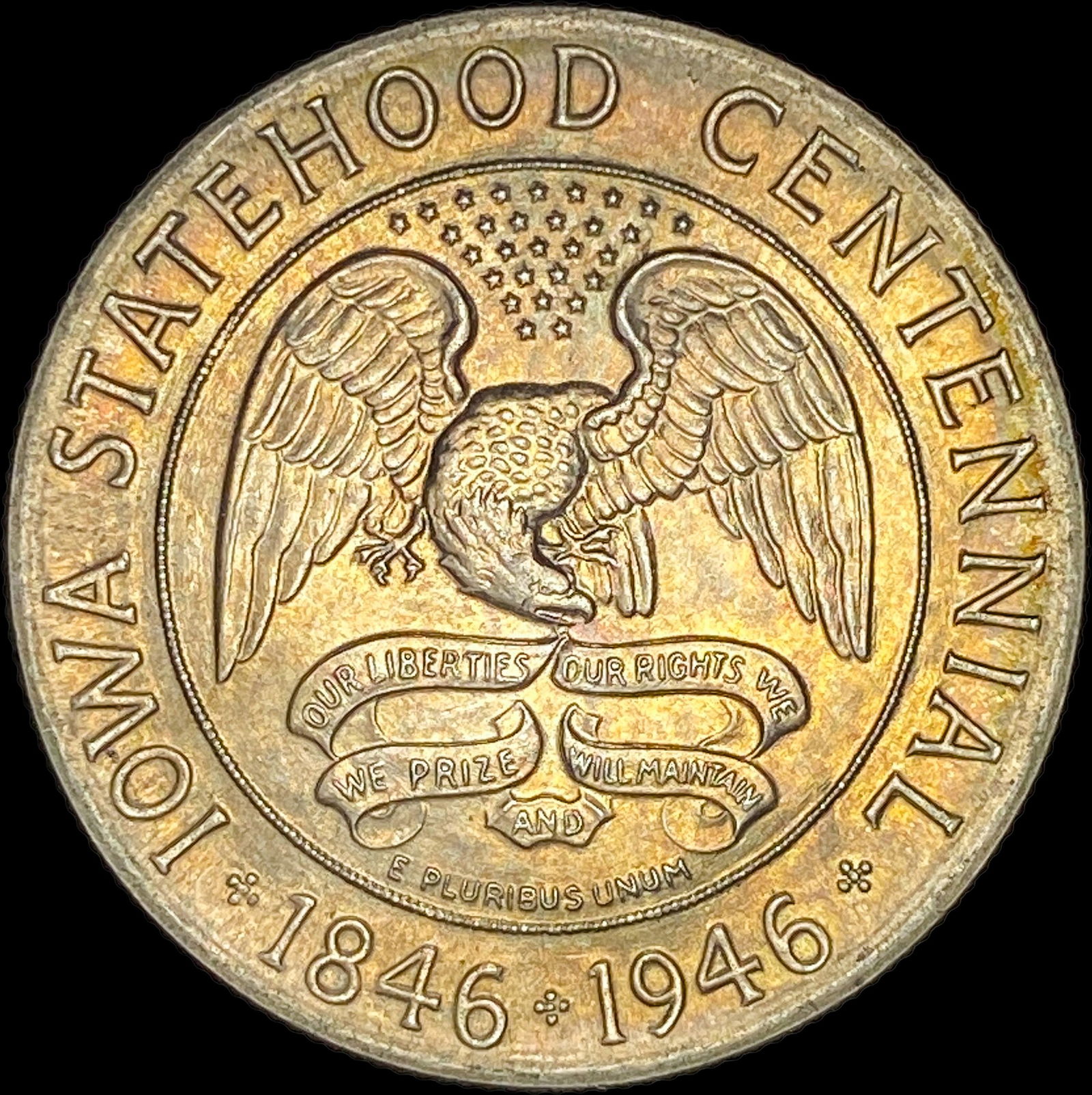 1946 Silver Iowa Centennial Half Dollar CHOICE BU (1 of 2)