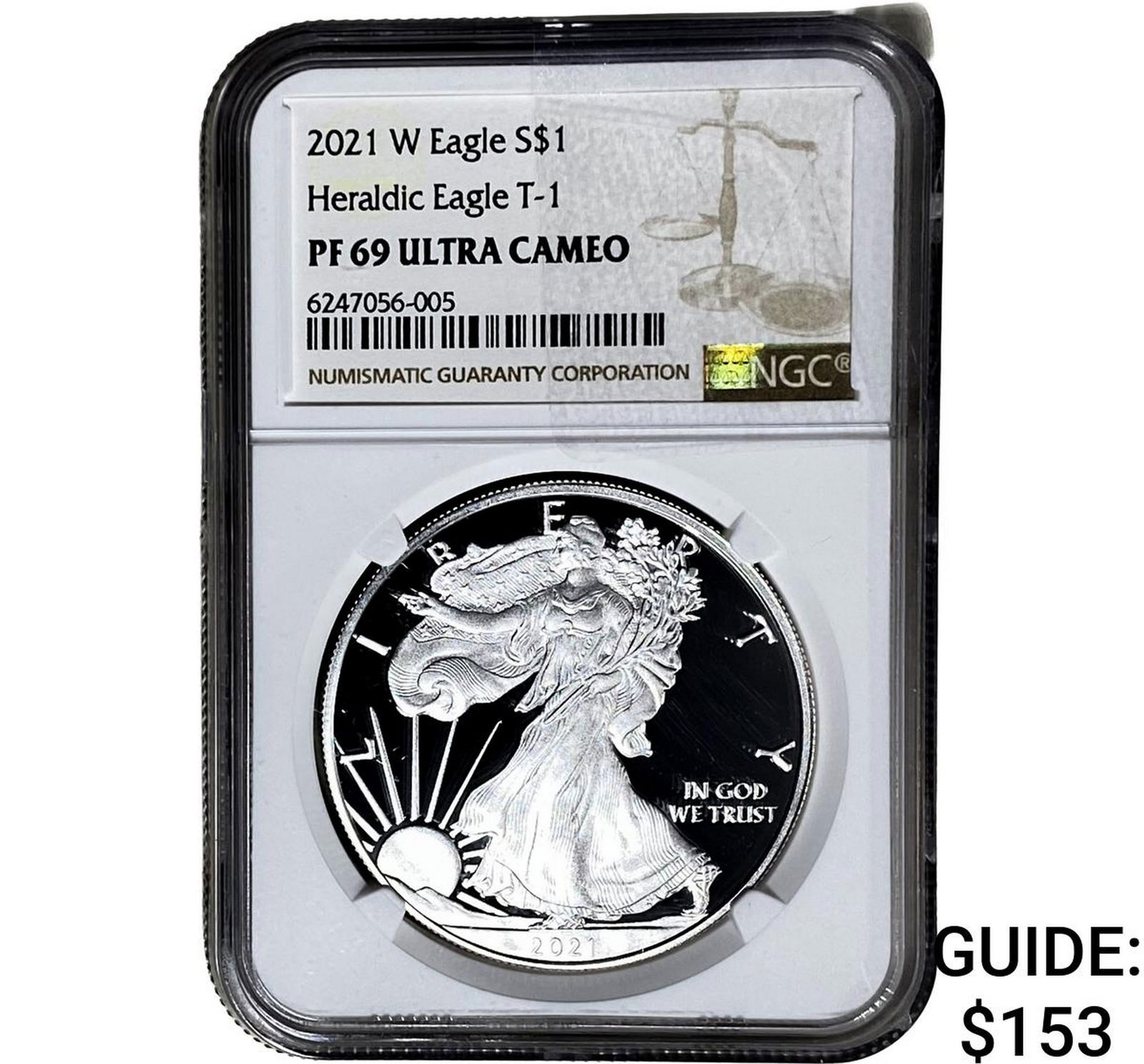 2021-W Silver Eagle NGC PF69 UC Heraldic Eagle T-1 (1 of 2)
