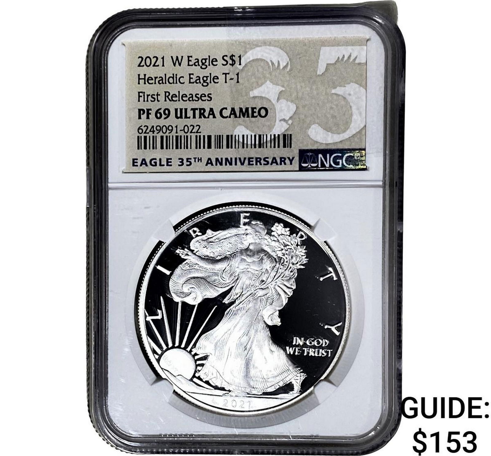 2021-W Silver Eagle NGC PF69 UC Heraldic Eagle T-1 (1 of 2)