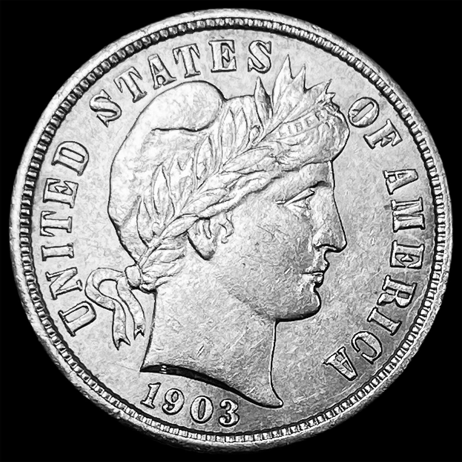 1903 Silver Barber Dime CHOICE AU (1 of 2)