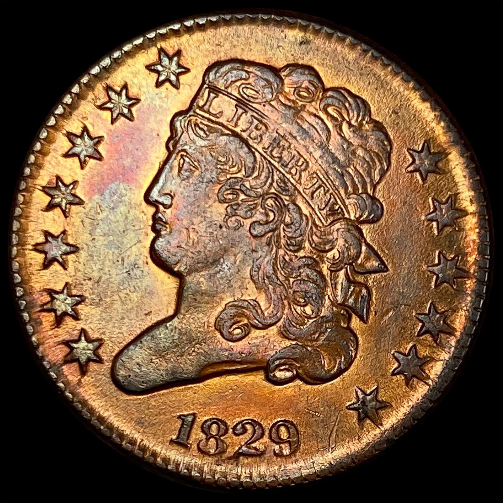 1829 Classic Head Half Cent CLOSELY UNCIRCULATED (1 of 2)