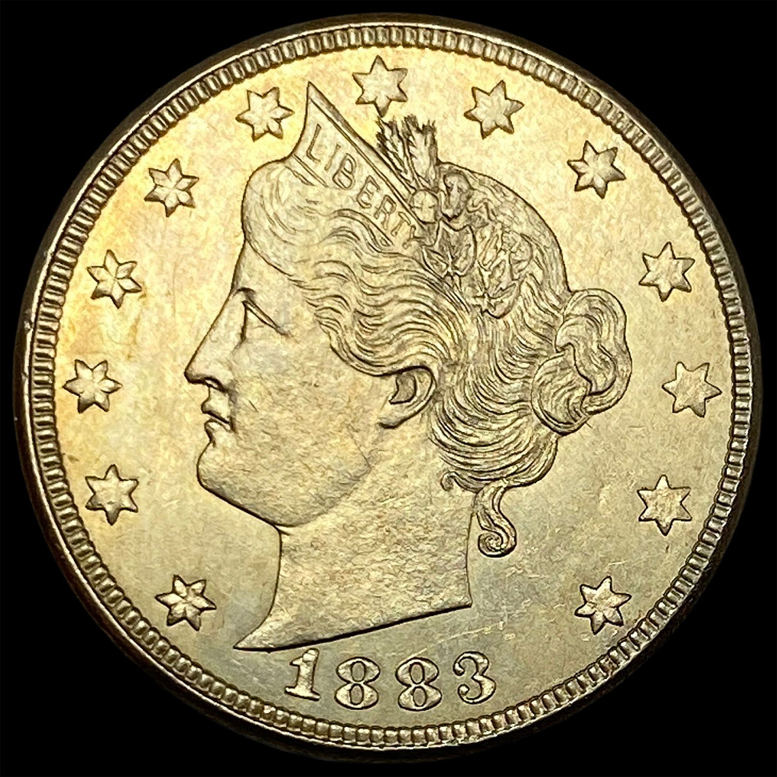 1883 Liberty Head Nickel With Cents UNC (1 of 2)