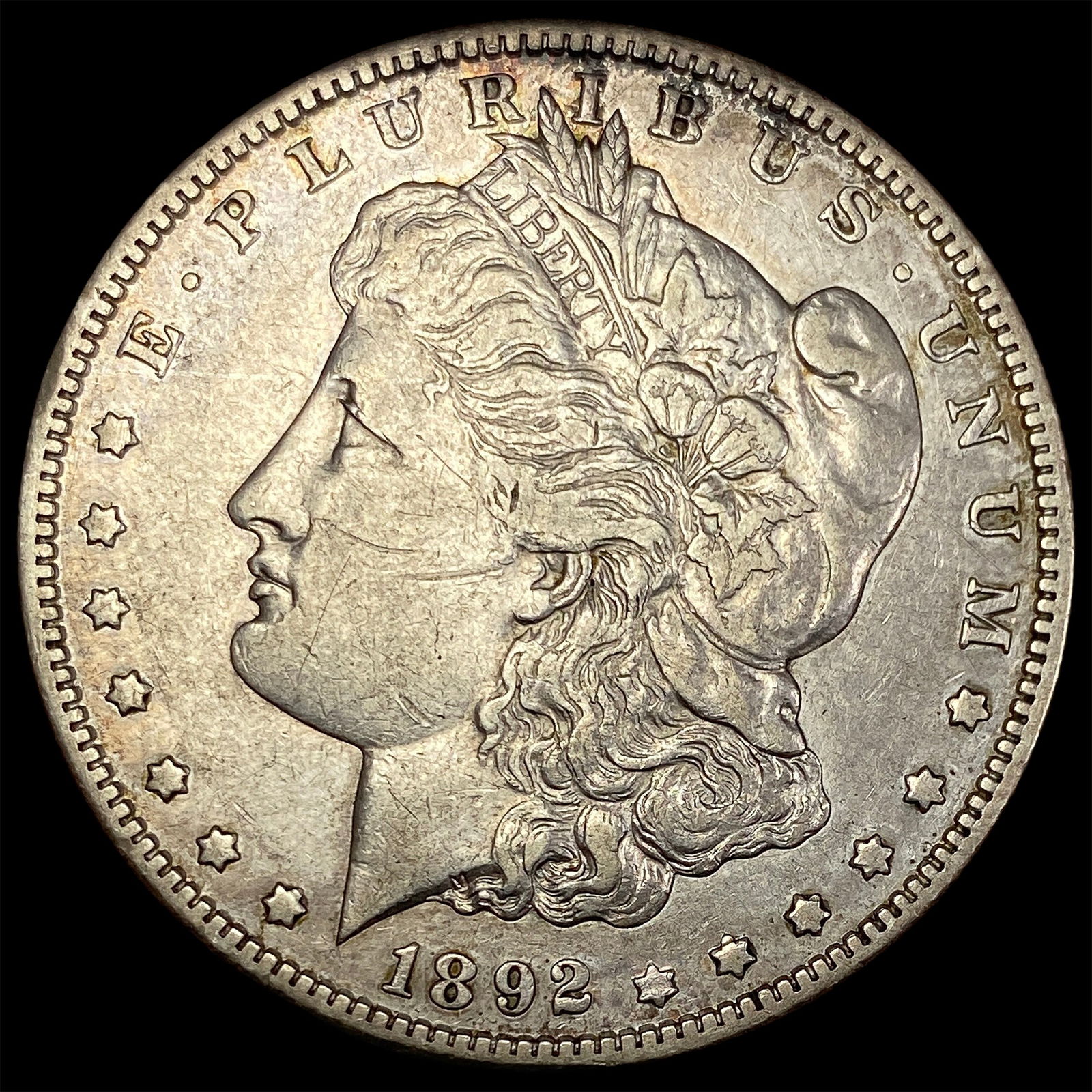 1892-S Silver Morgan Dollar NEARLY UNCIRCULATED (1 of 2)