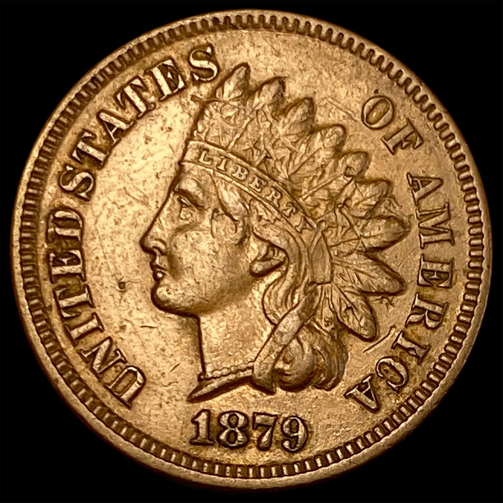 1879 Indian Head Cent CHOICE AU (1 of 2)