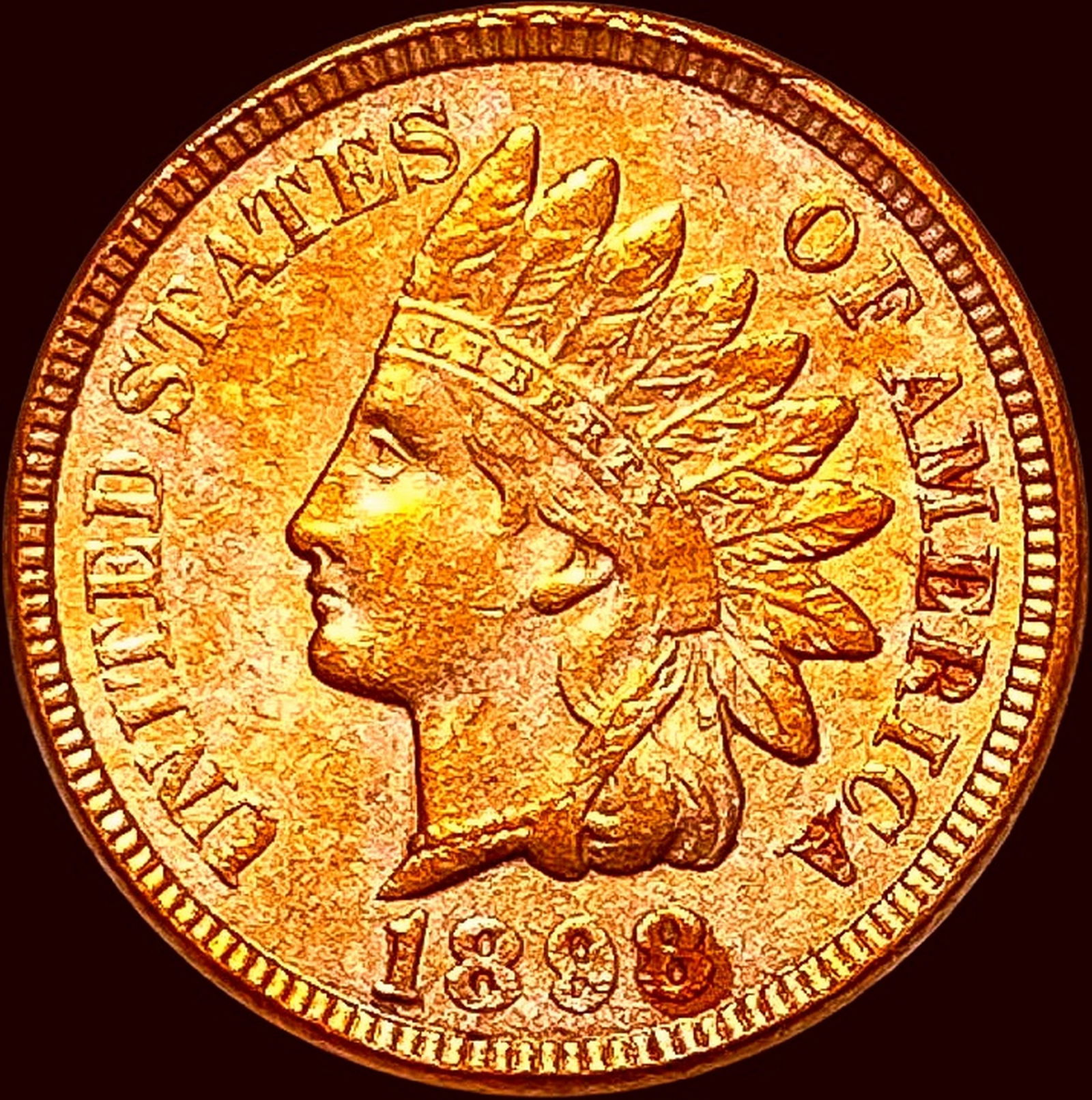 1898 Indian Head Cent CHOICE BU (1 of 2)