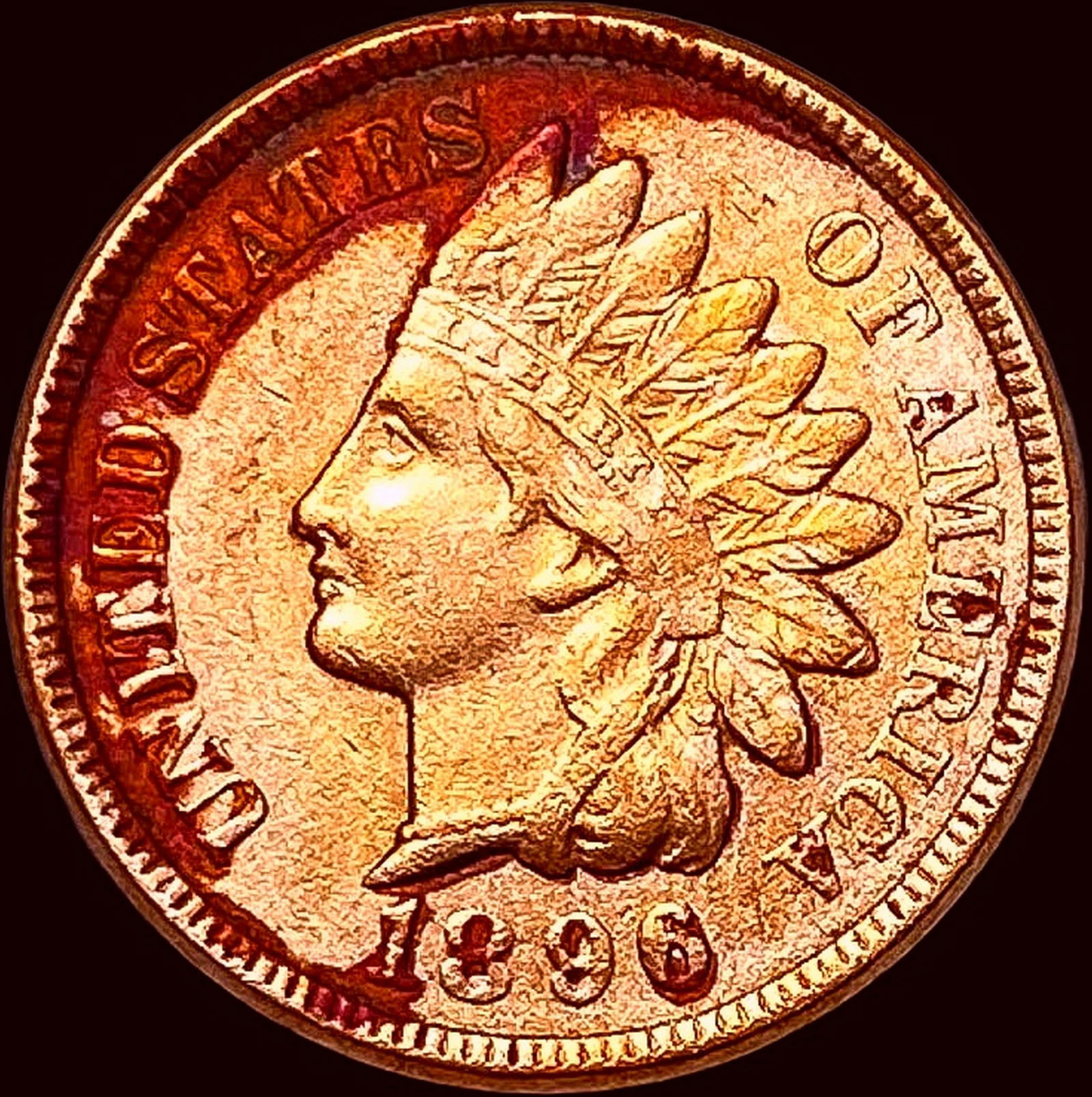 1896 Indian Head Cent CLOSELY UNCIRCULATED (1 of 2)
