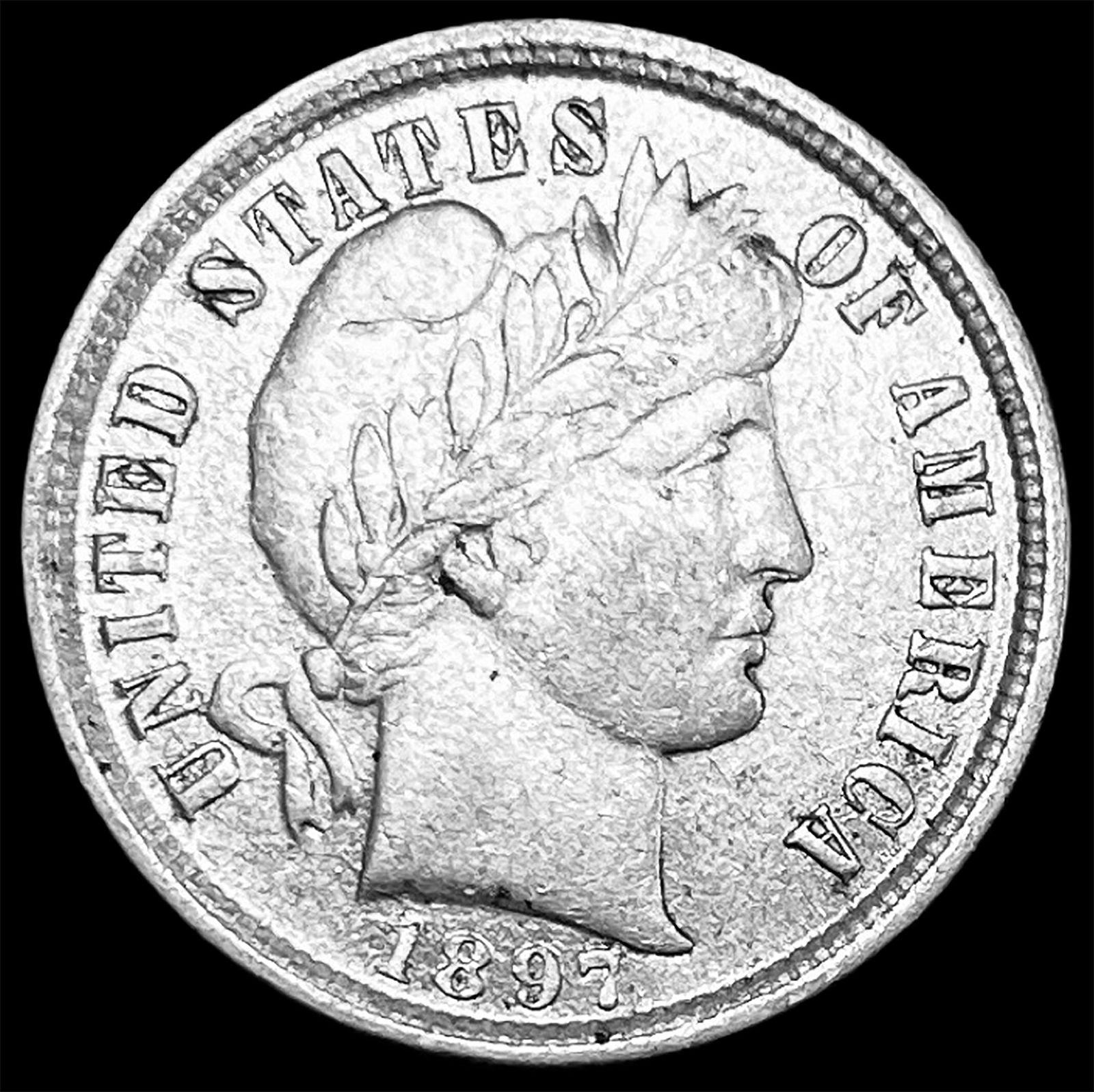 1897 Silver Barber Dime CHOICE AU (1 of 2)
