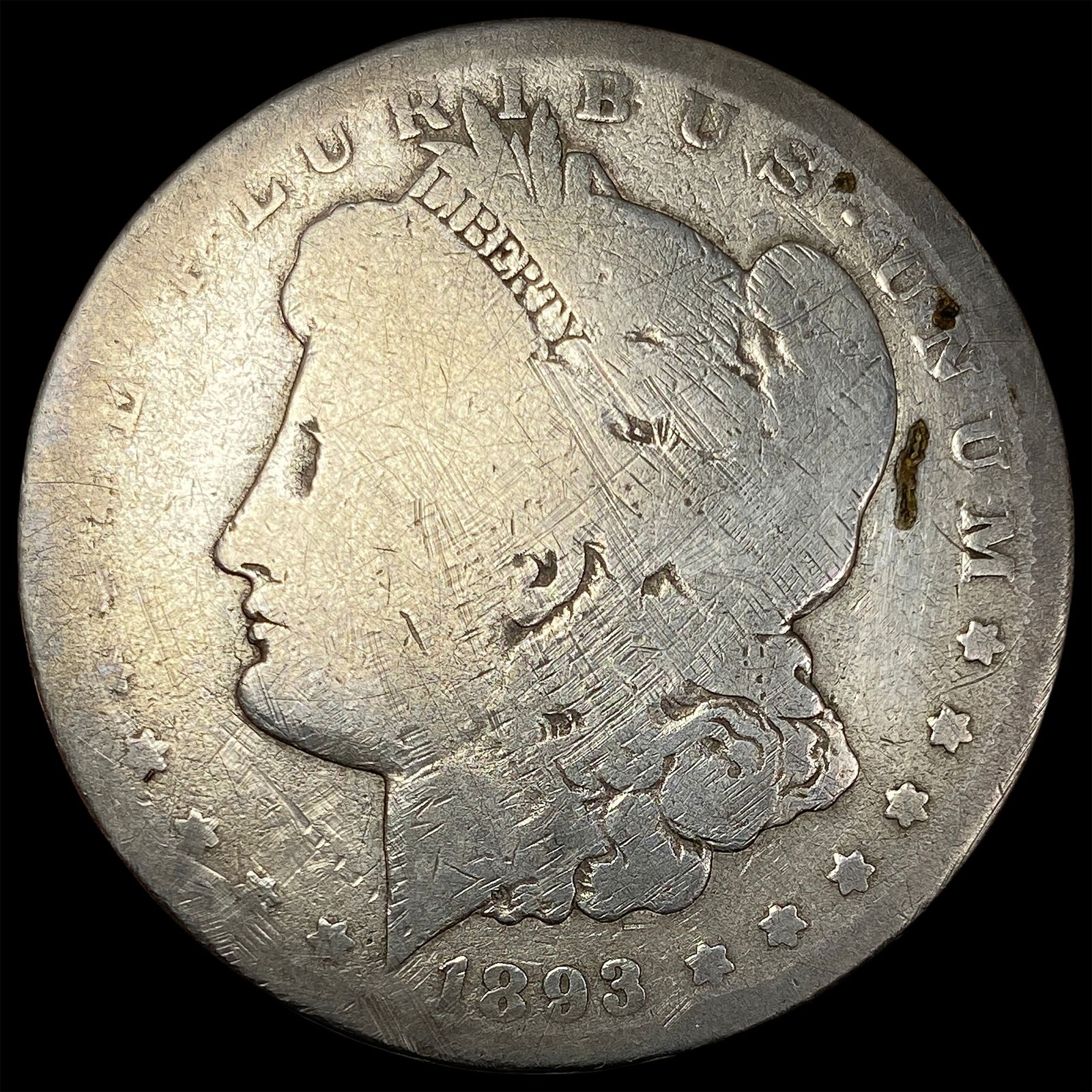 1893-CC Silver Morgan Dollar NICELY CIRCULATED (1 of 2)