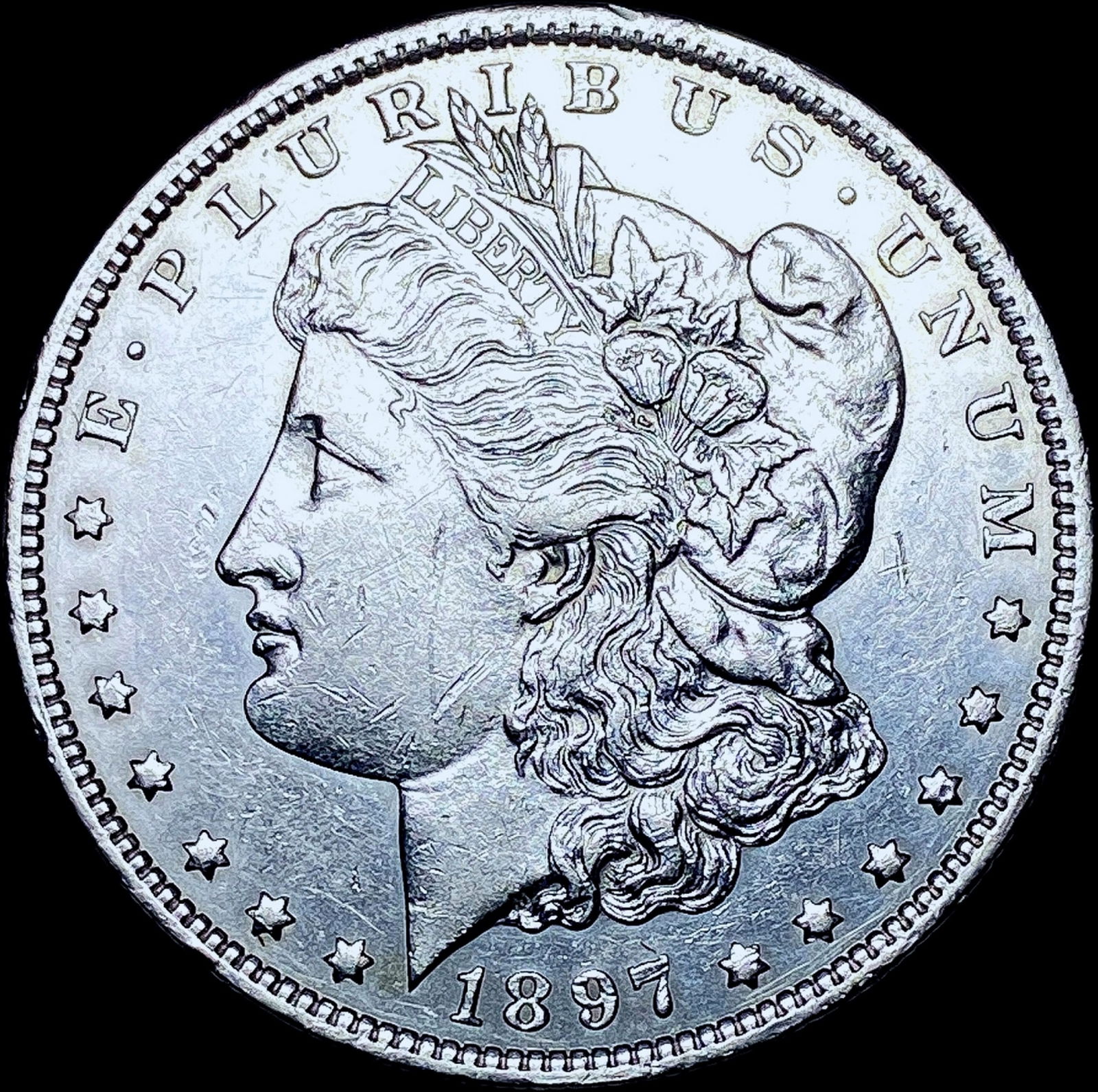 1897-O Silver Morgan Dollar CHOICE AU (1 of 2)