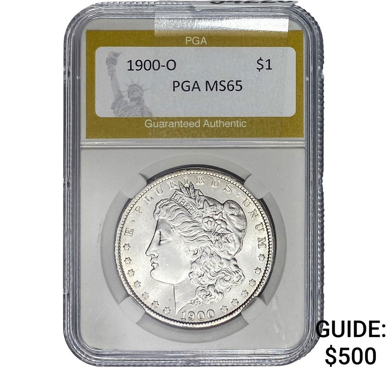 1900-O Morgan Silver Dollar PGA MS65 (1 of 2)