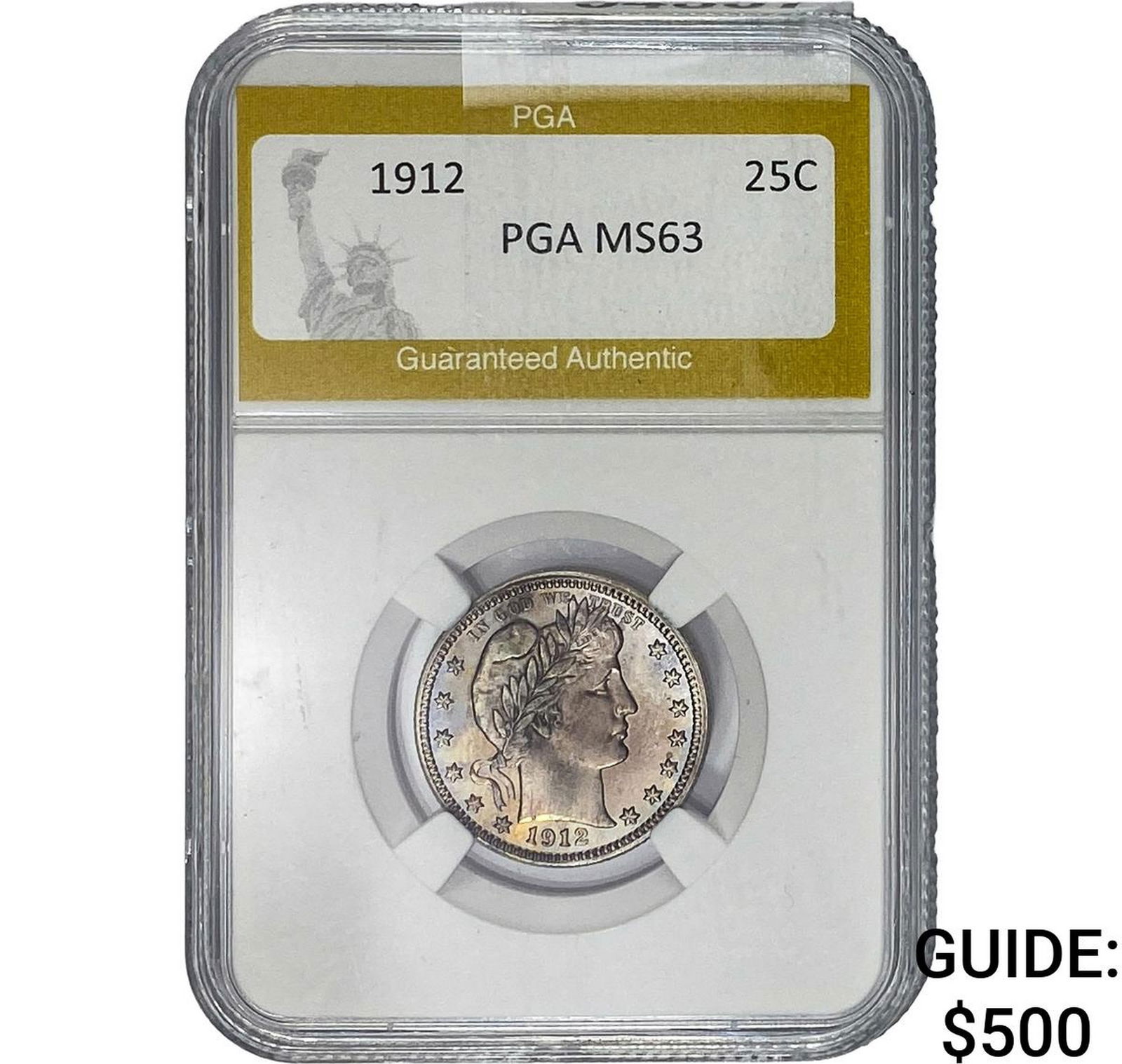 1912 Barber Quarter PGA MS63 (1 of 2)