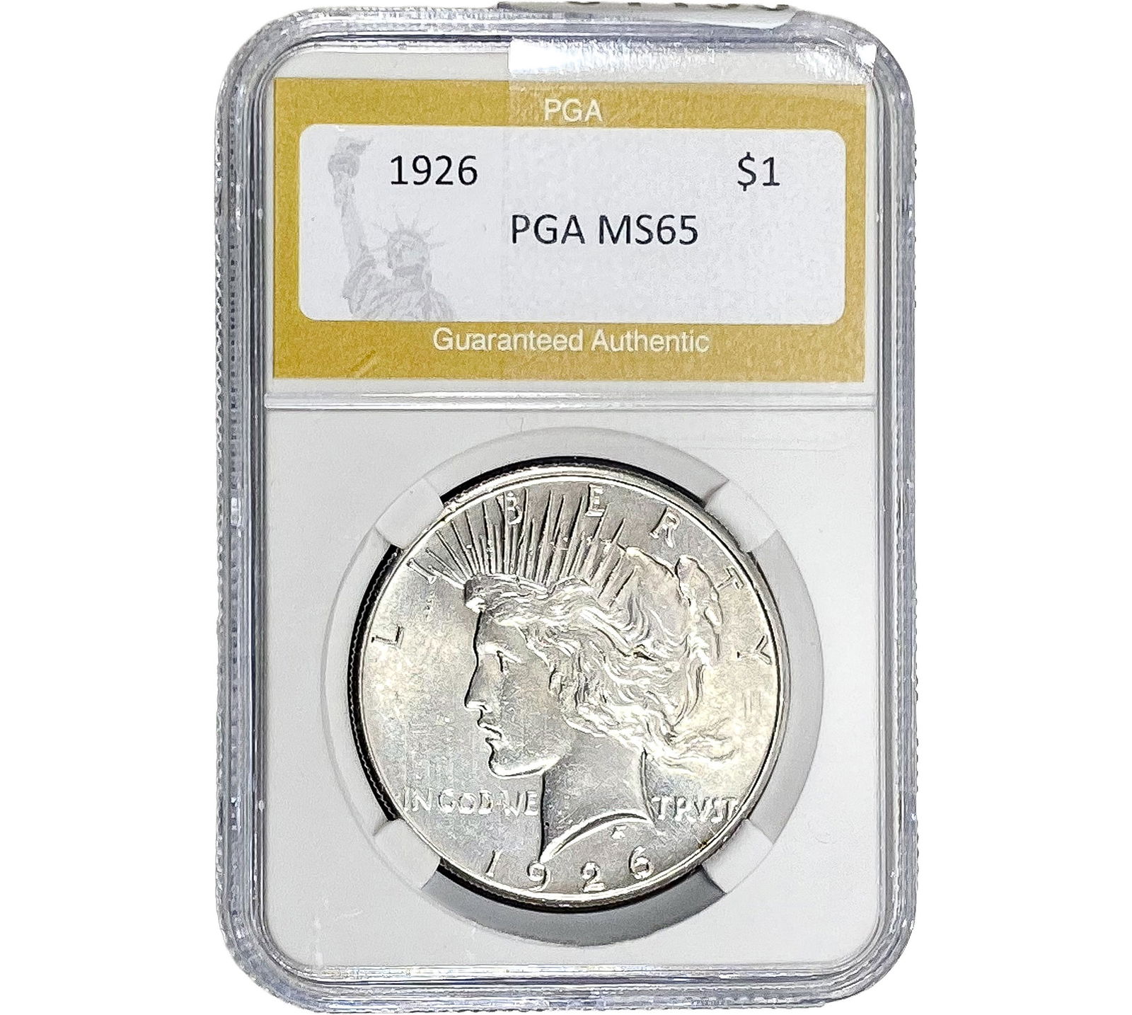 1926 Silver Peace Dollar PGA MS65 (1 of 2)
