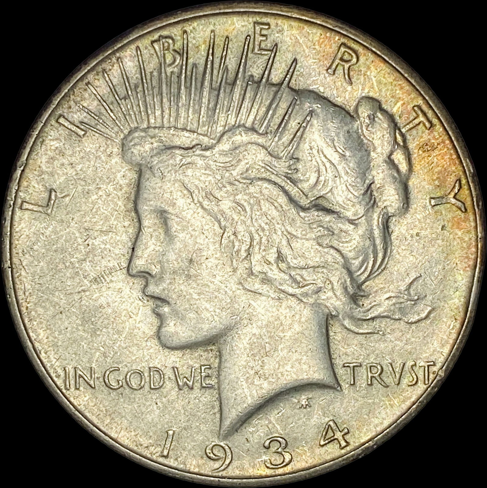 1934-D Silver Peace Dollar CLOSELY  UNCIRCULATED (1 of 2)