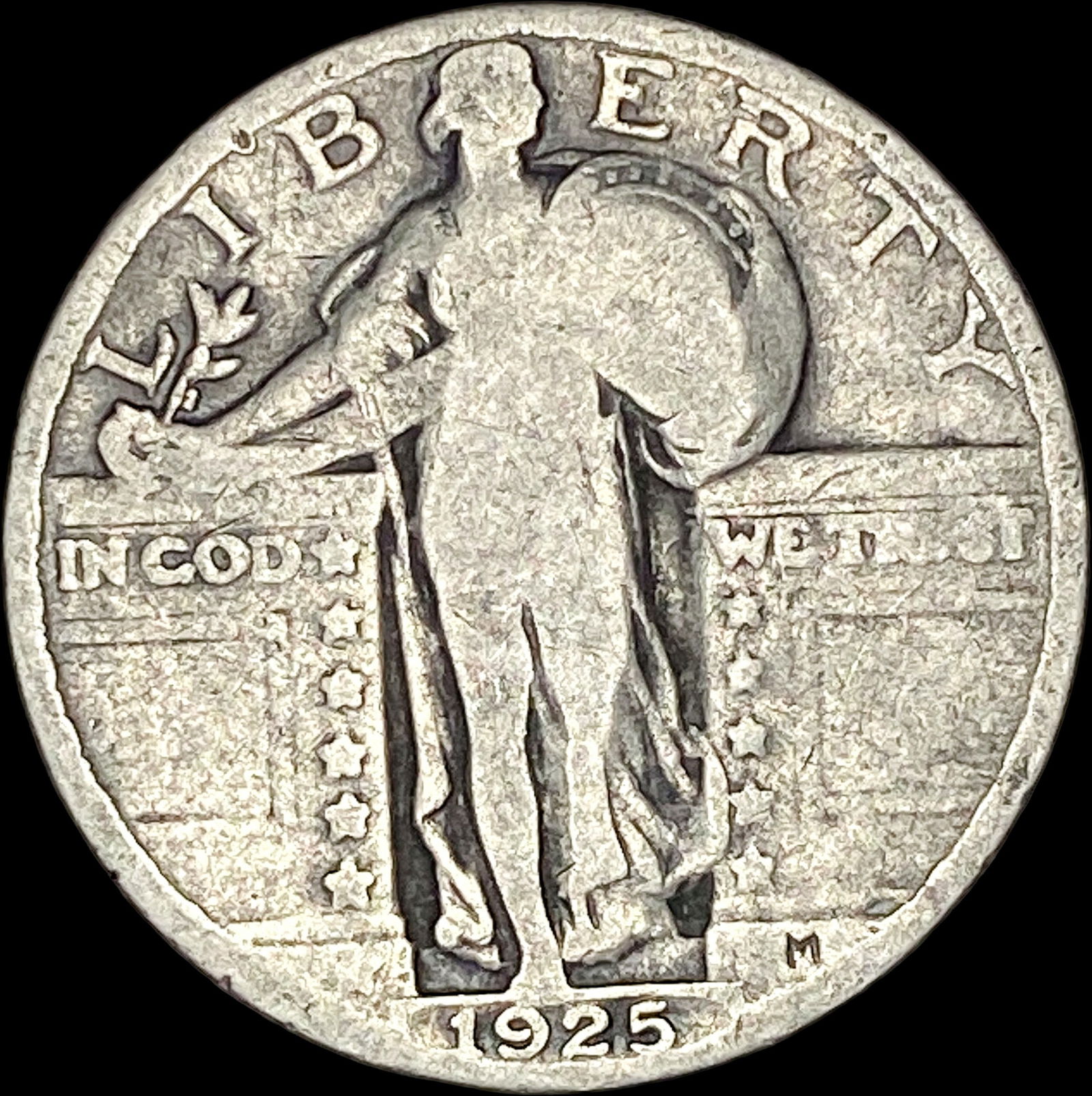 1925 Standing Liberty Silver Quarter NICELY  CIRCULATED (1 of 2)
