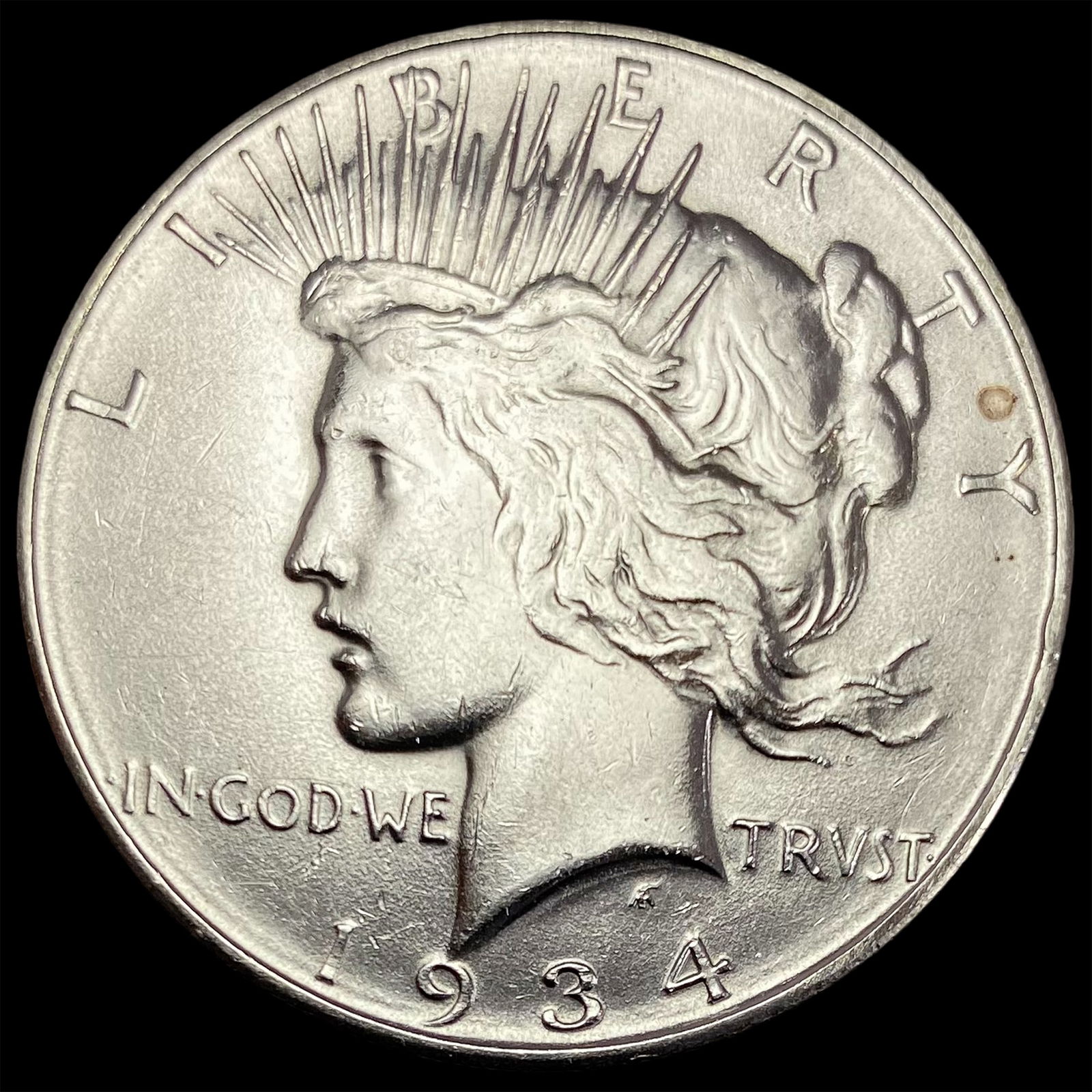1934-D Silver Peace Dollar CLOSE UNC (1 of 2)