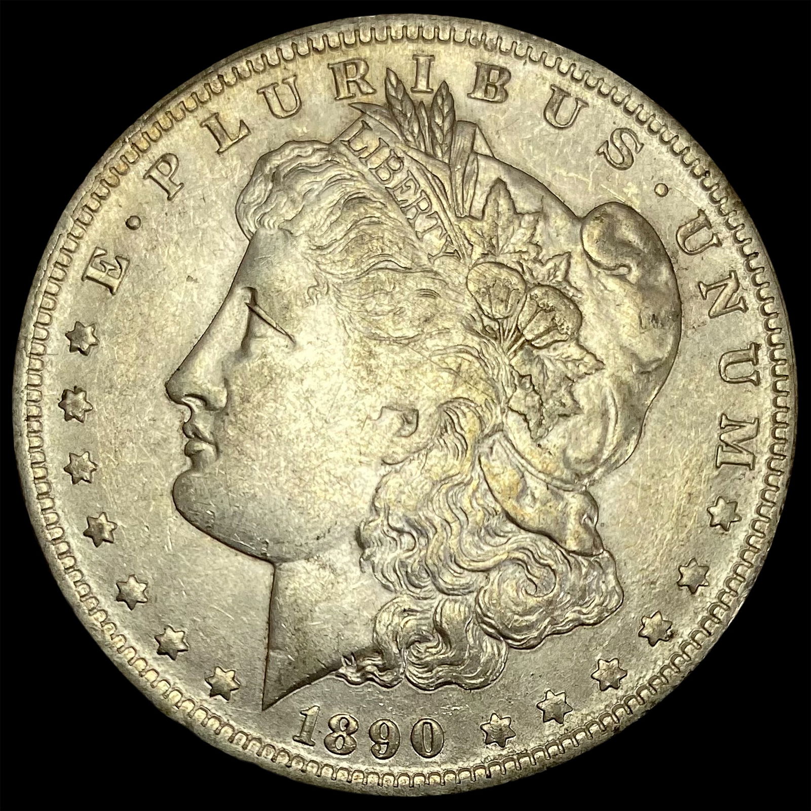 1890-O Silver Morgan Dollar CLOSELY  UNCIRCULATED (1 of 2)