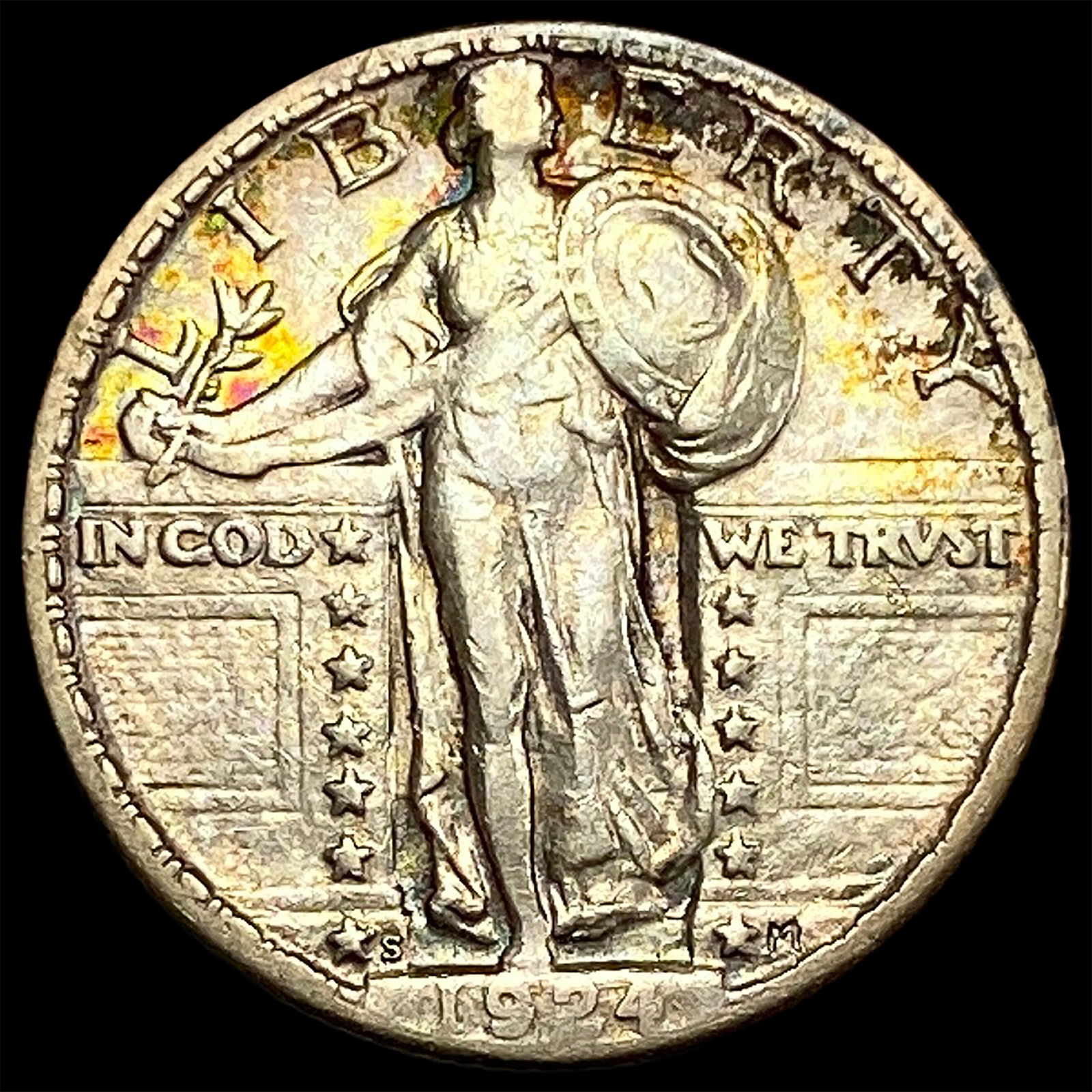 1924-S Standing Liberty Quarter NEARLY UNCIRCULATED (1 of 2)