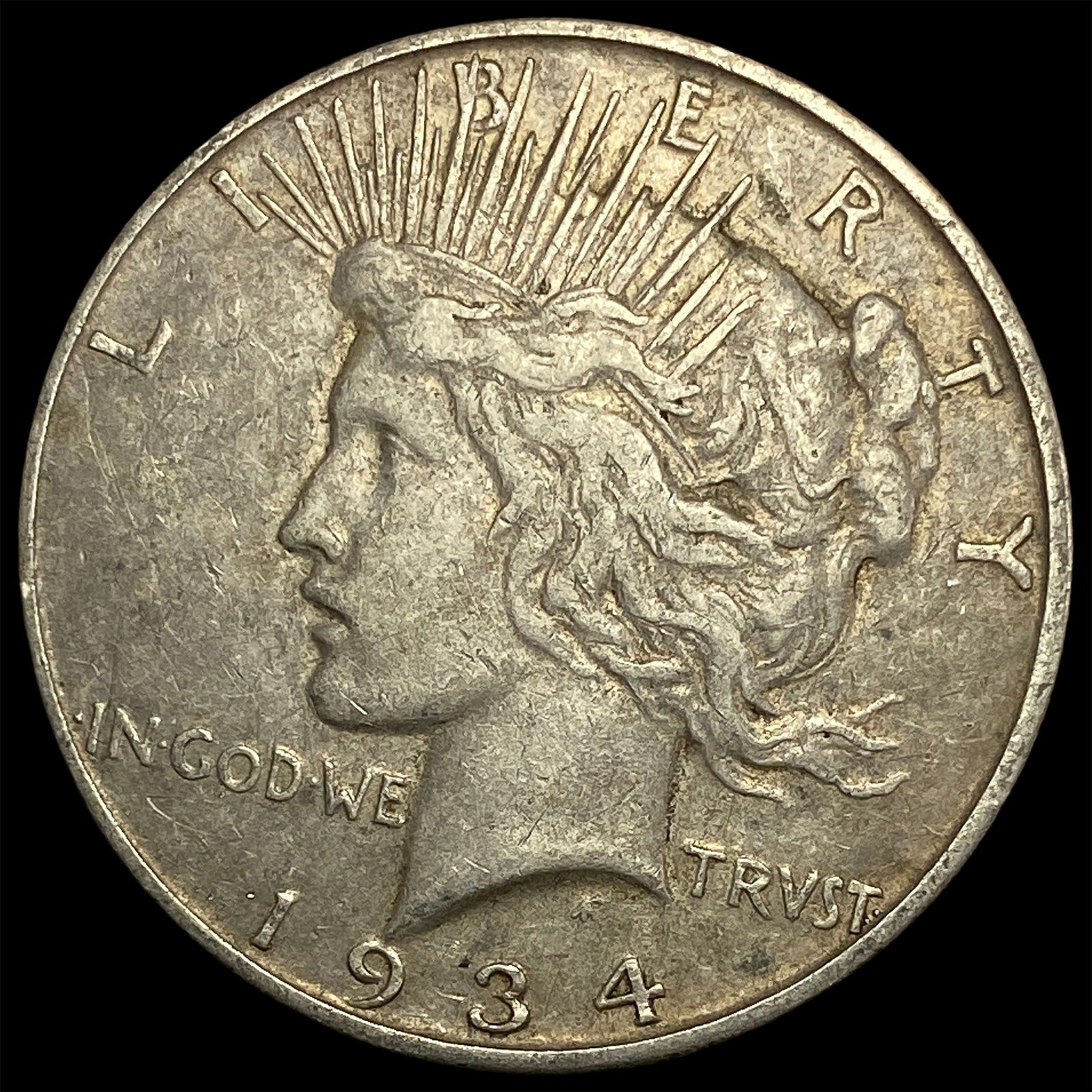 1934-D Peace Silver Dollar NEARLY UNCIRCULATED (1 of 2)