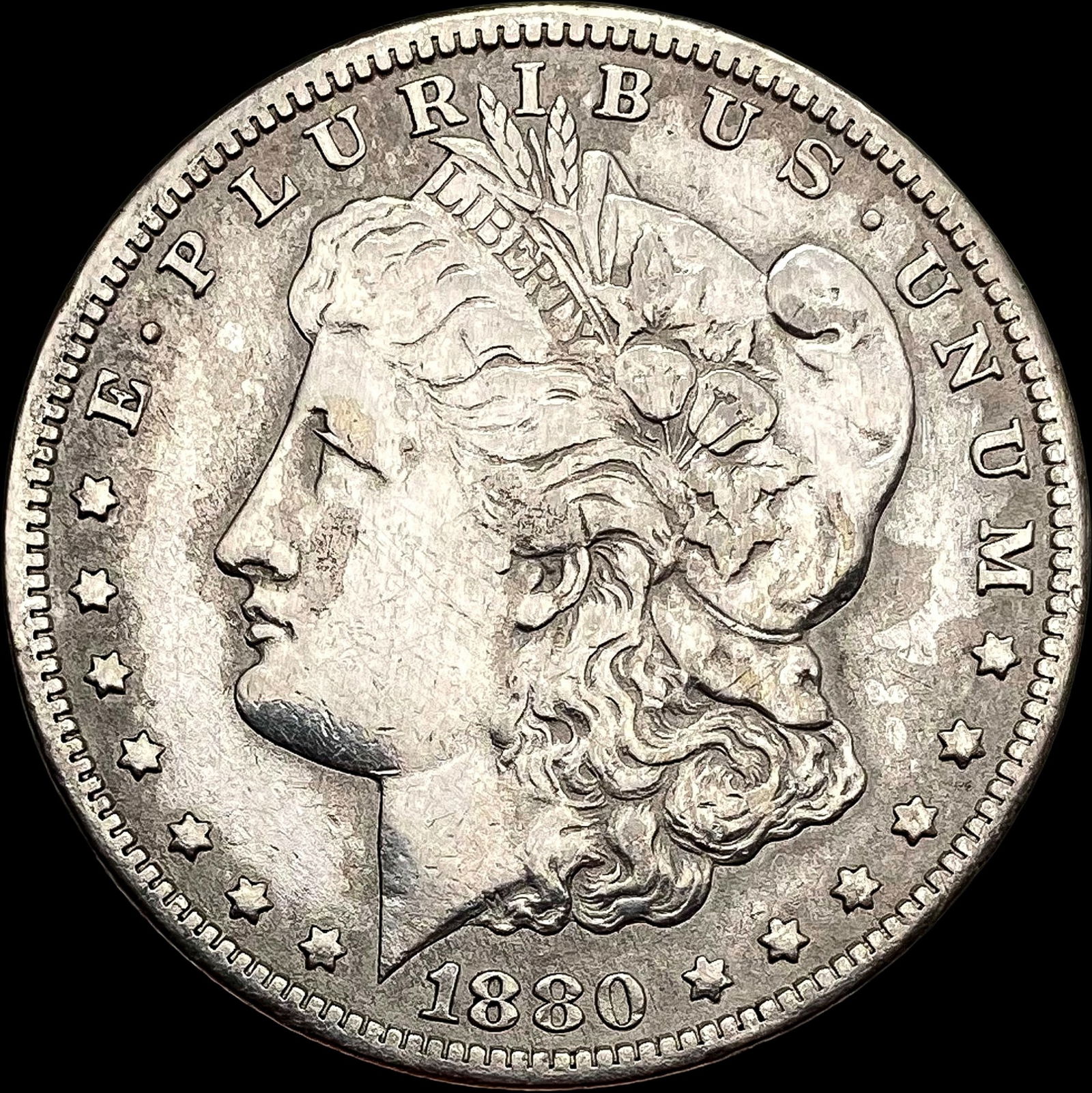 1880-CC Morgan Silver Dollar LIGHTLY CIRCULATED (1 of 2)