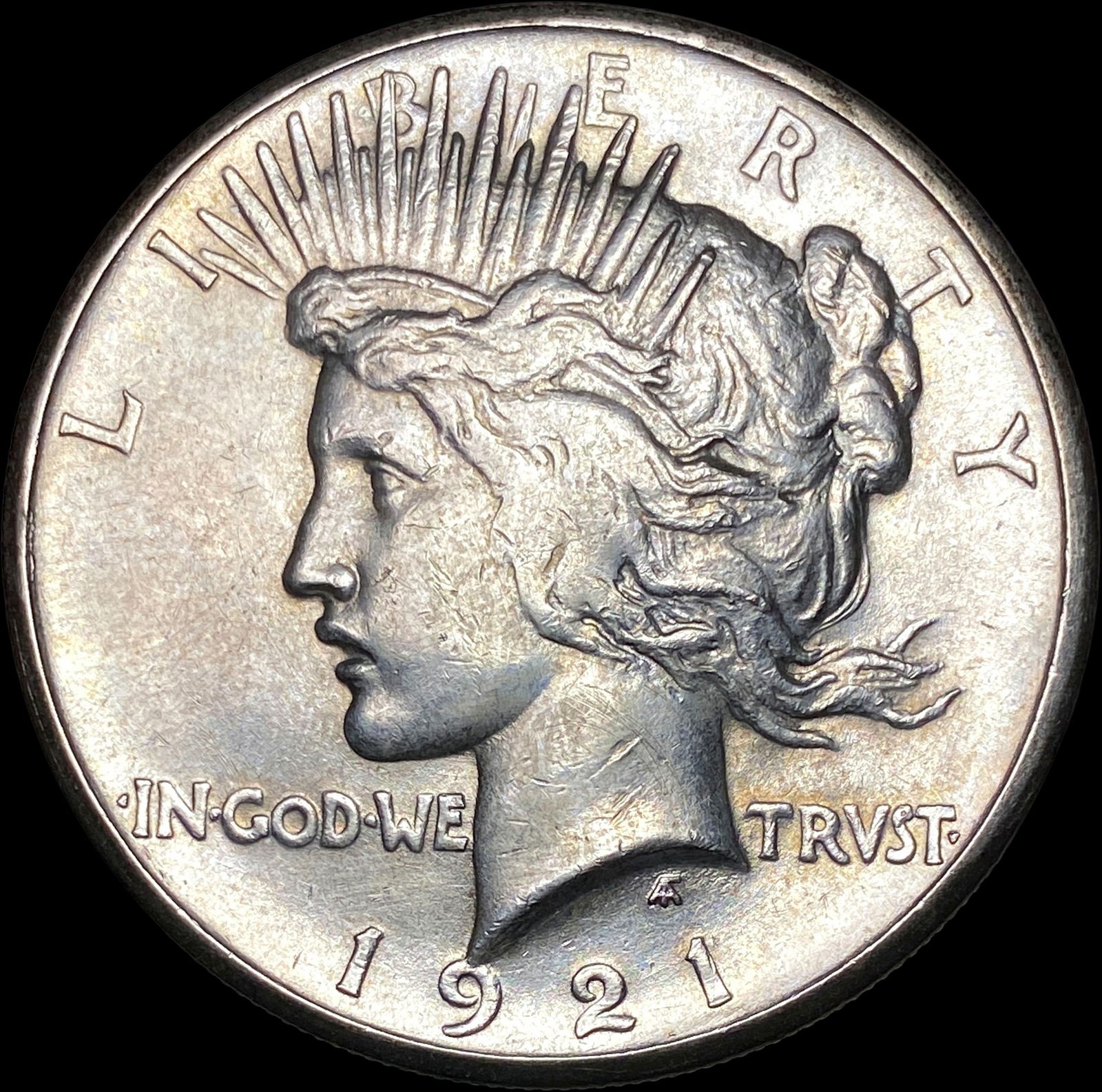1921 Silver Peace Dollar CLOSELY UNCIRCULATED (1 of 2)