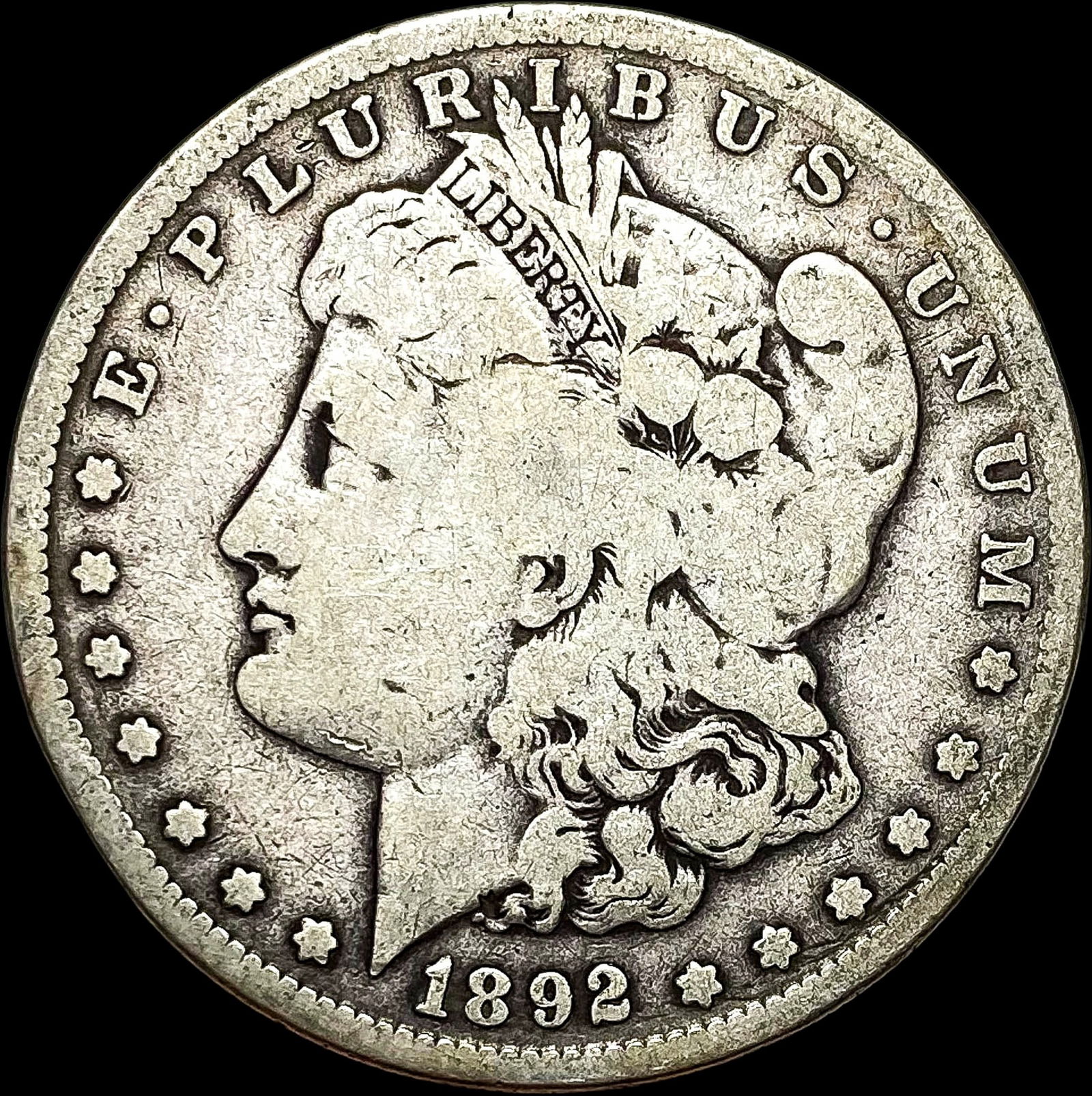 1892-S Silver Morgan Dollar NICELY CIRCULATED (1 of 2)