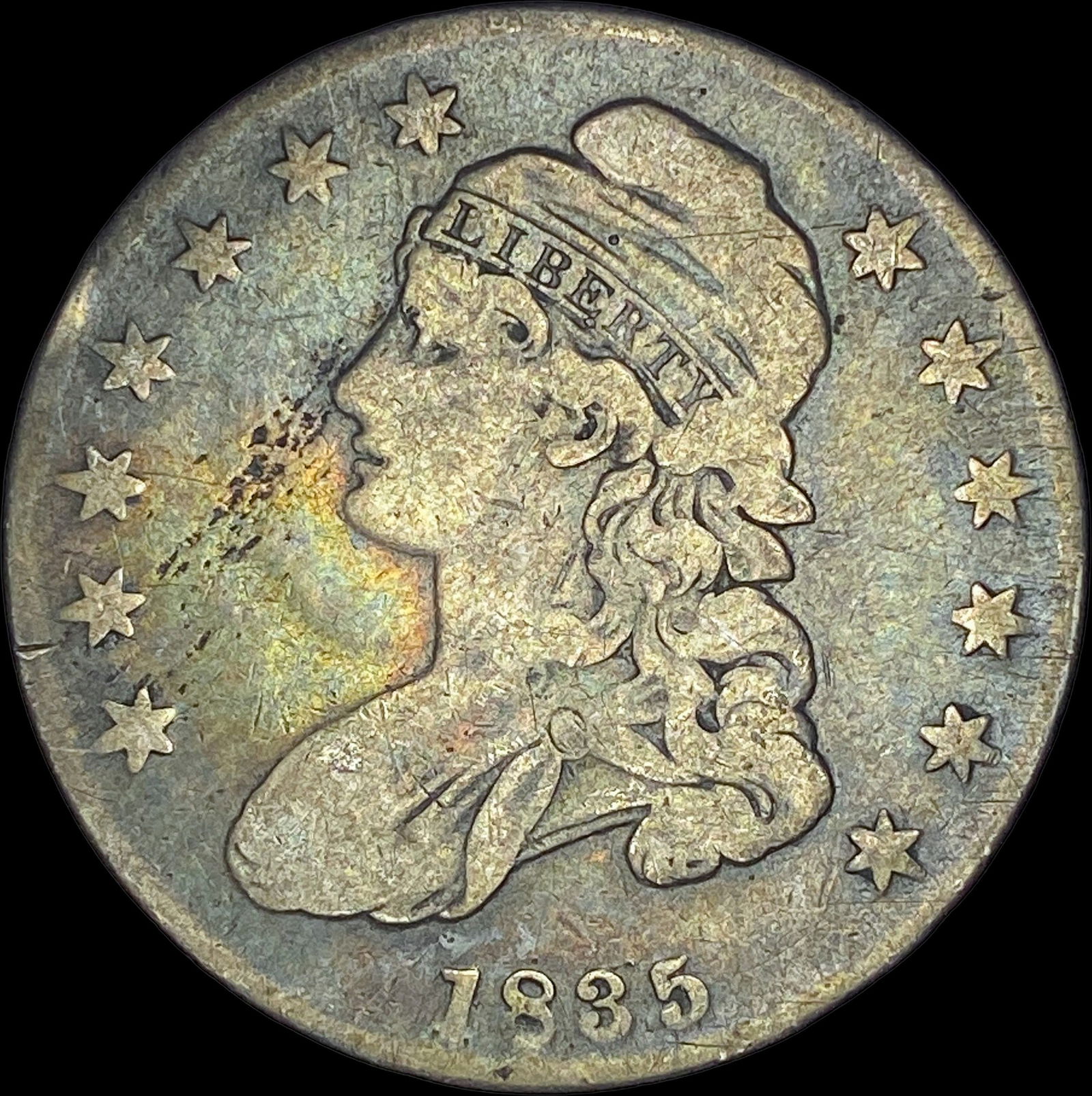 1835 Capped Bust Half Dollar   NICELY  CIRCULATED (1 of 2)