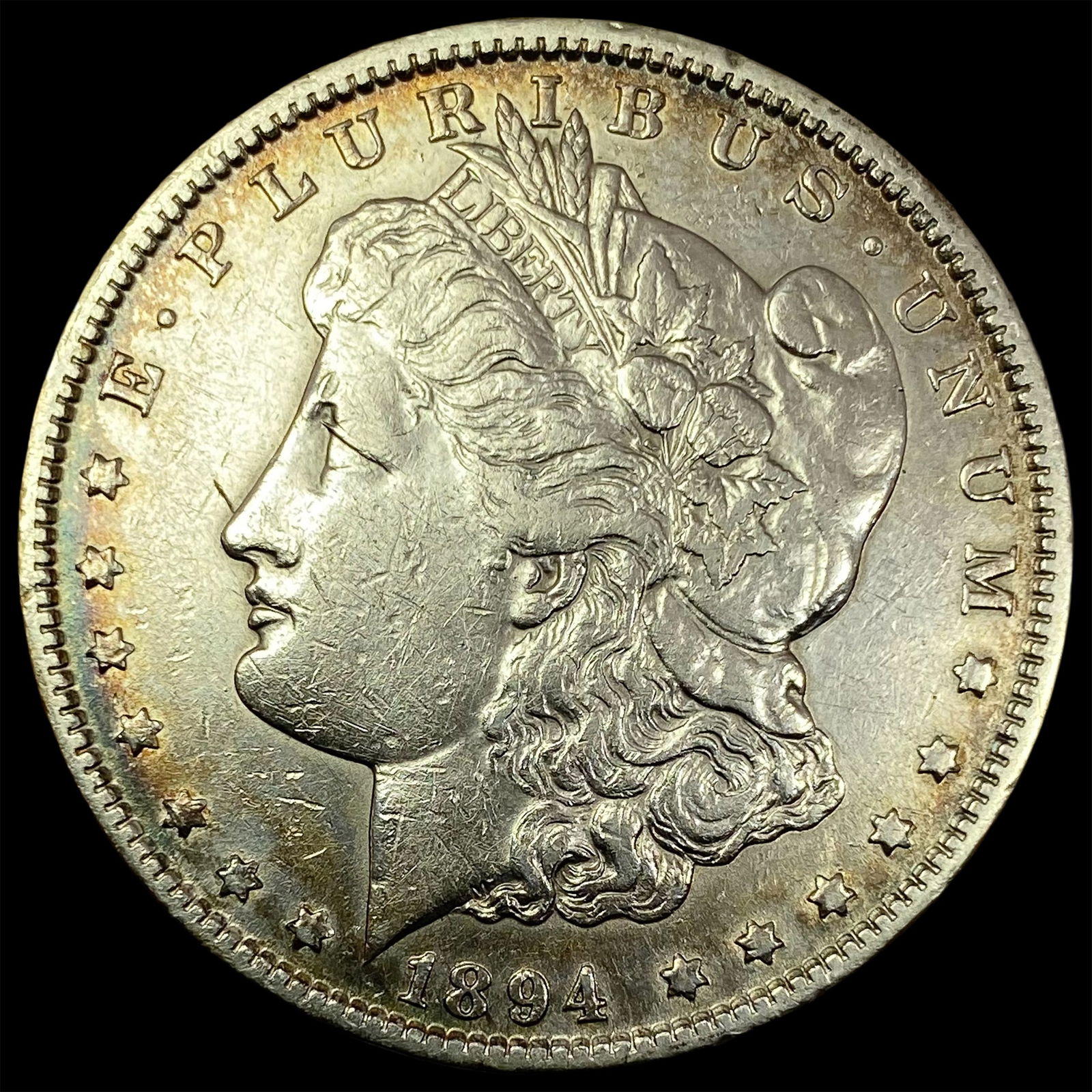 1894-O Silver Morgan Dollar  NEARLY  UNCIRCULATED (1 of 2)