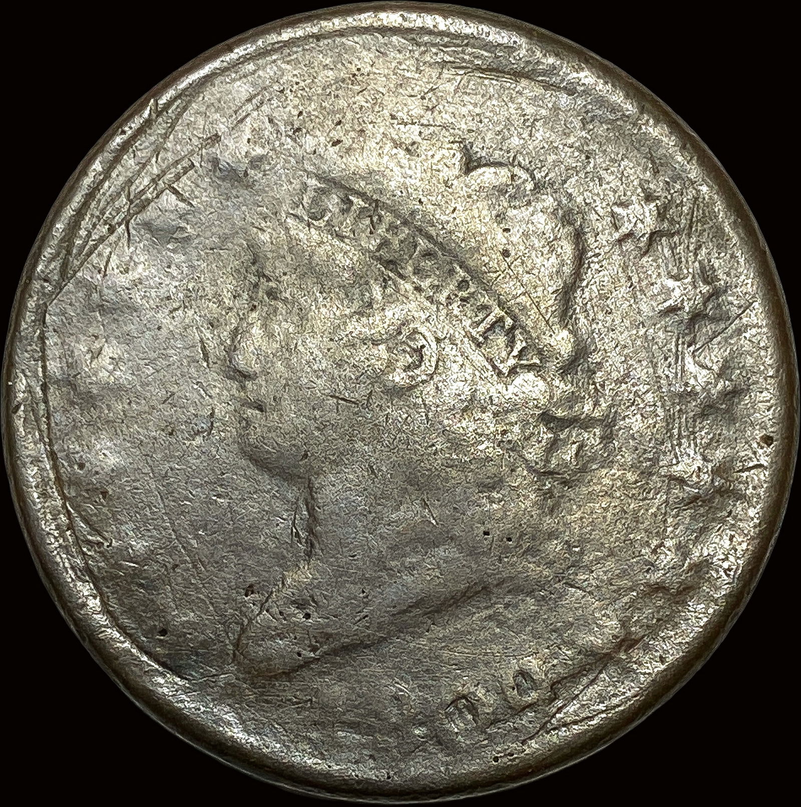 1798 Large Cent Draped Bust Reverse of 1797  LIGHTLY CIRCULATED (1 of 2)