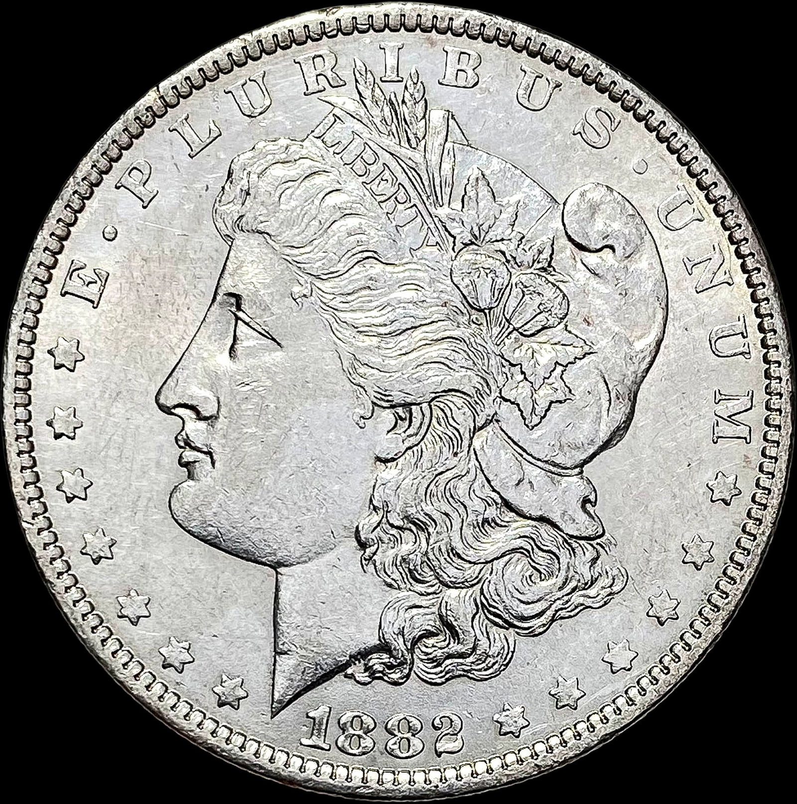 1882-O/S Silver Morgan Dollar CLOSELY  UNCIRCULATED (1 of 2)
