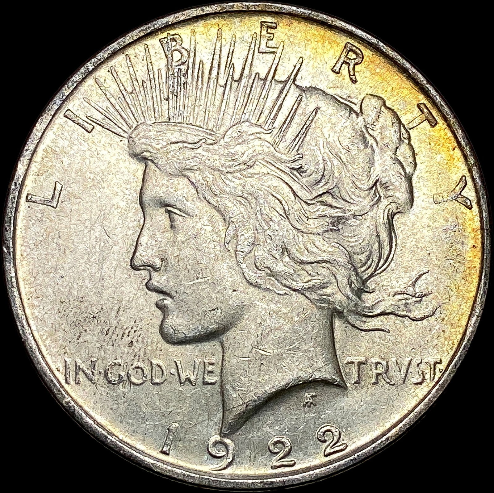 1922-D Silver Peace Dollar CLOSELY UNC (1 of 2)
